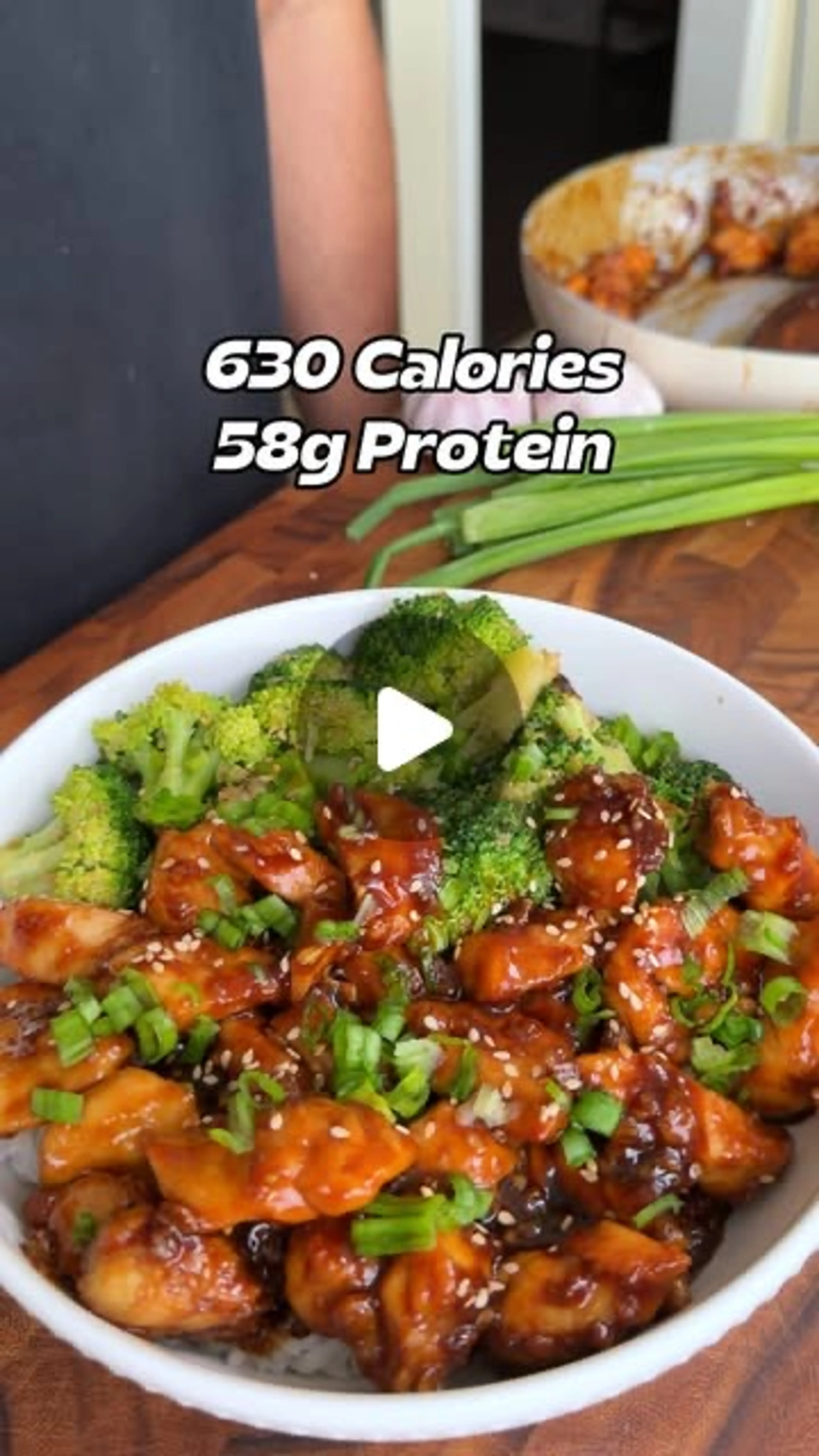 Sesame Chicken, Rice & Broccoli