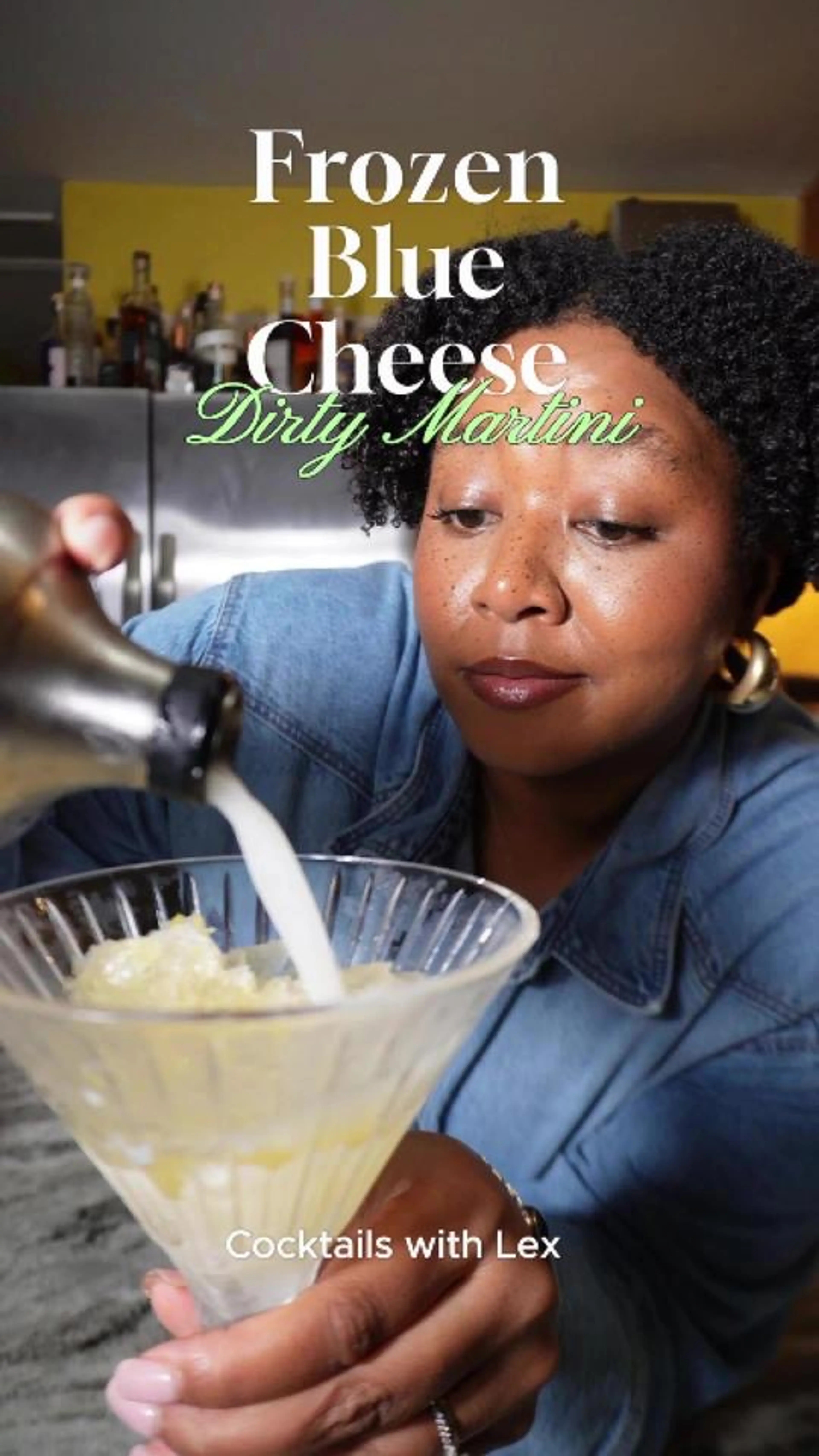 Frozen Milky Dirty Martini