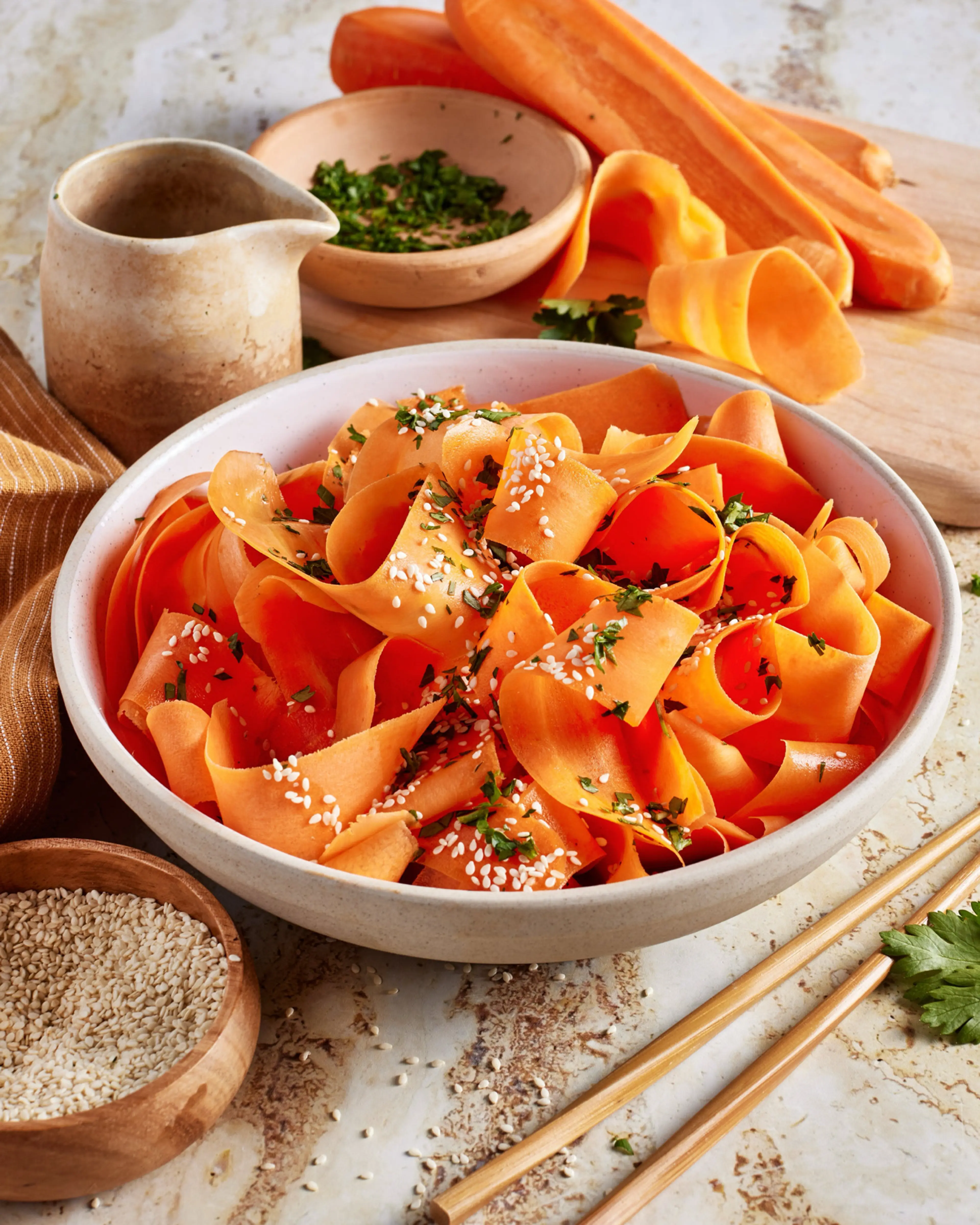 Viral Carrot Ribbon Salad