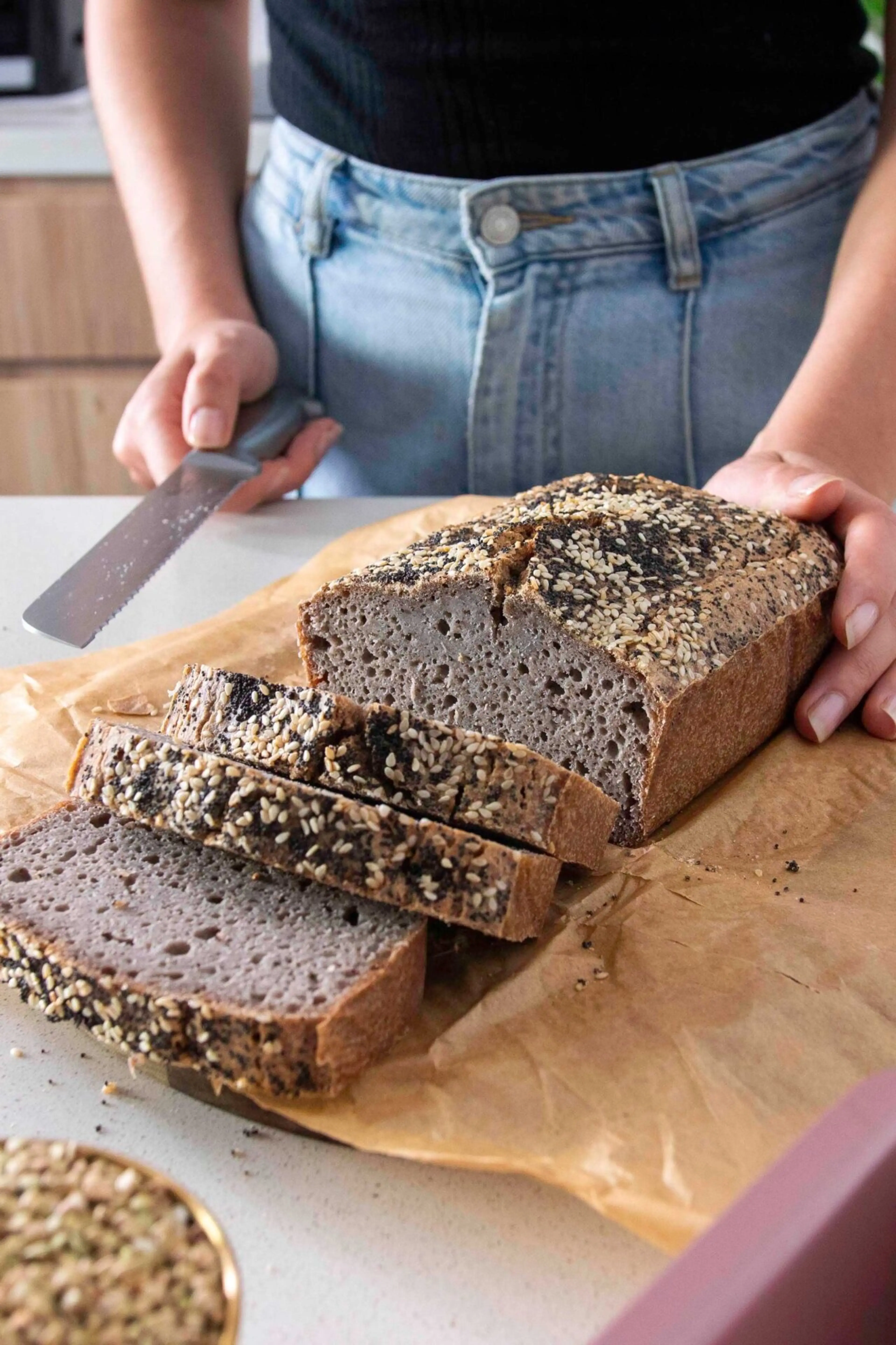 1-Ingredient Buckwheat Bread (Nourishing and GF)