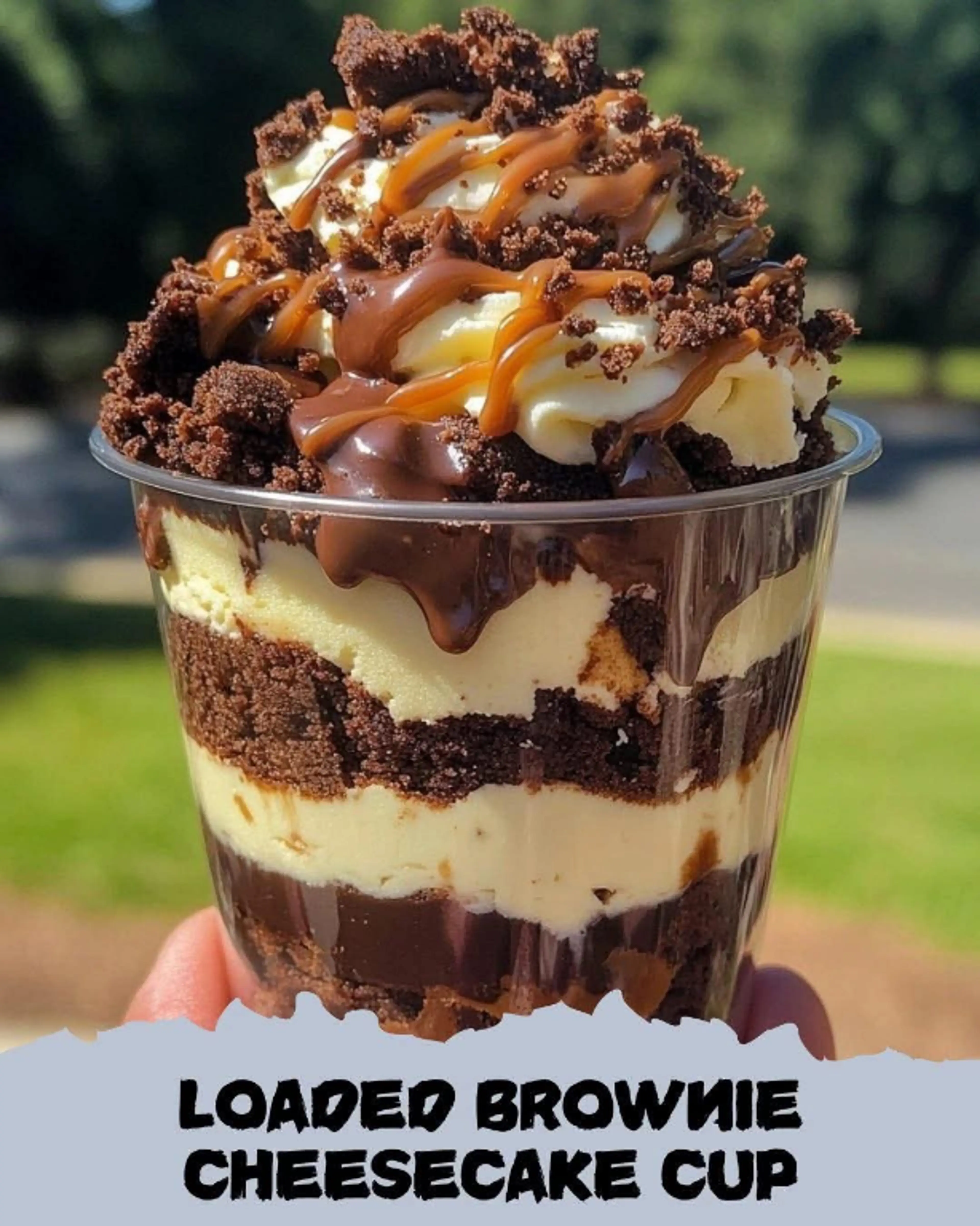 Loaded Brownie Cheesecake Cup