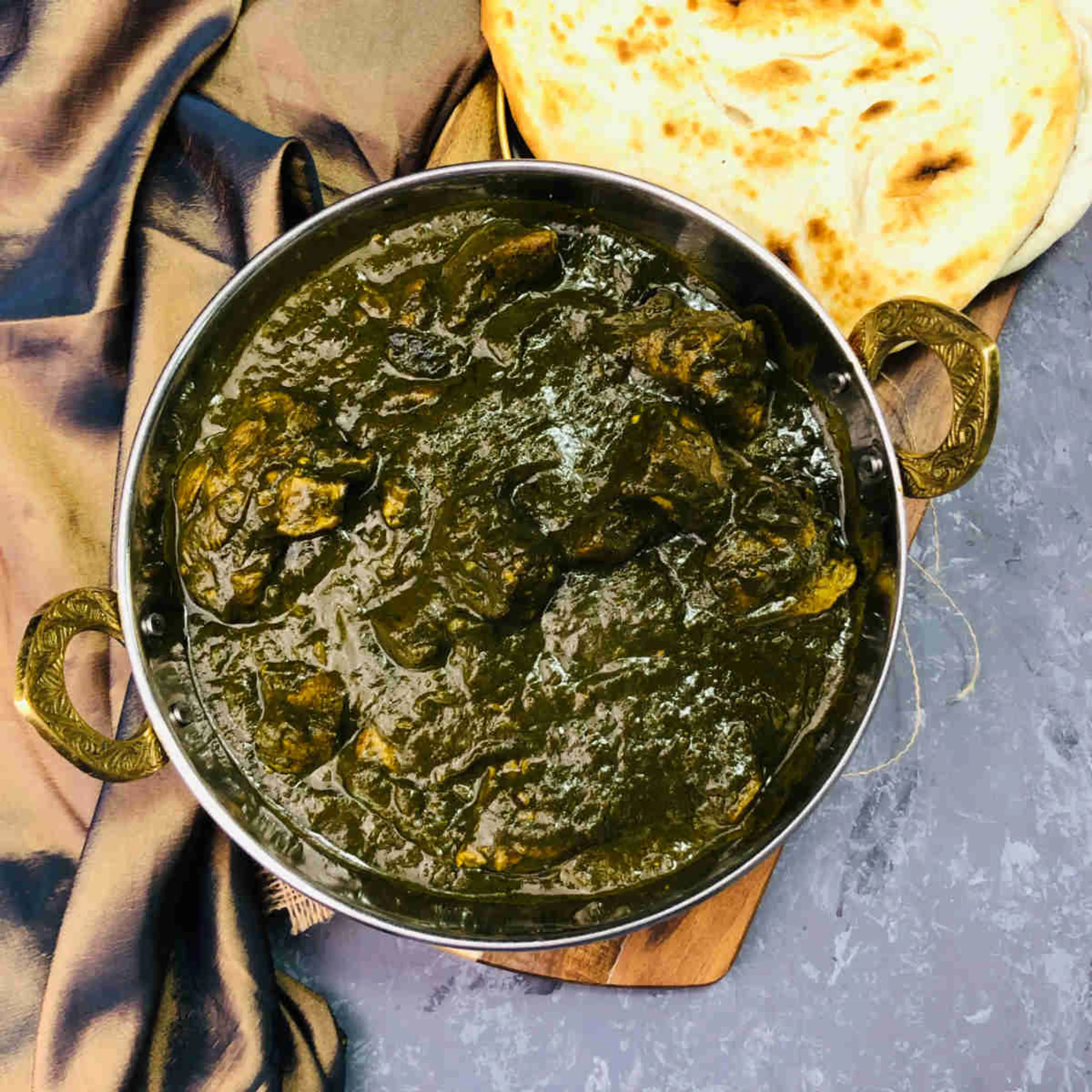 Lamb Palak/Saag Gosht (Lamb Spinach Curry)