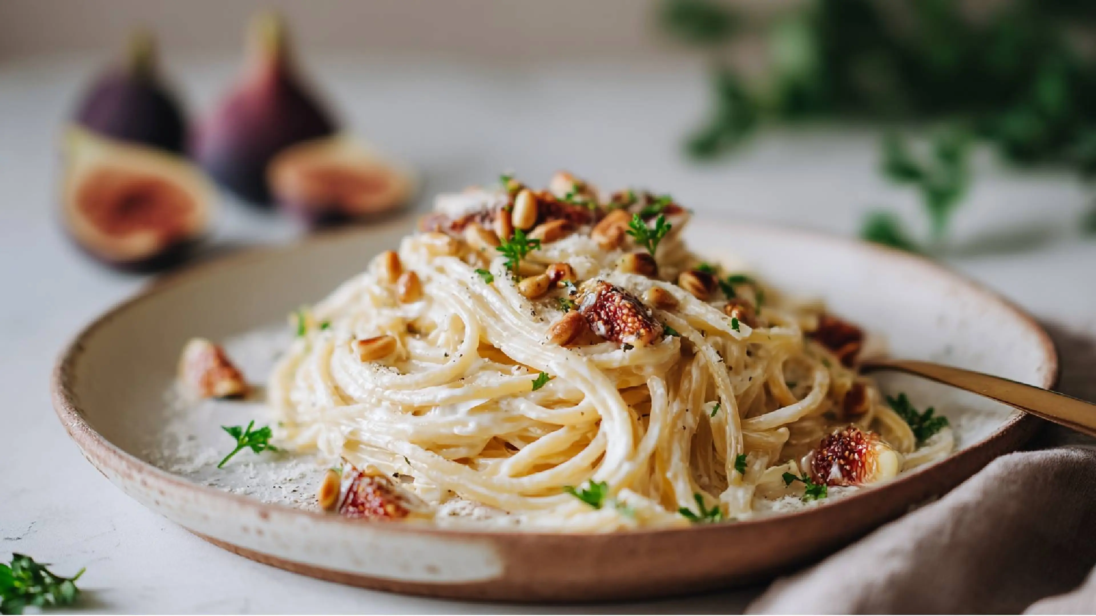 Ricotta-Feigen-Pasta