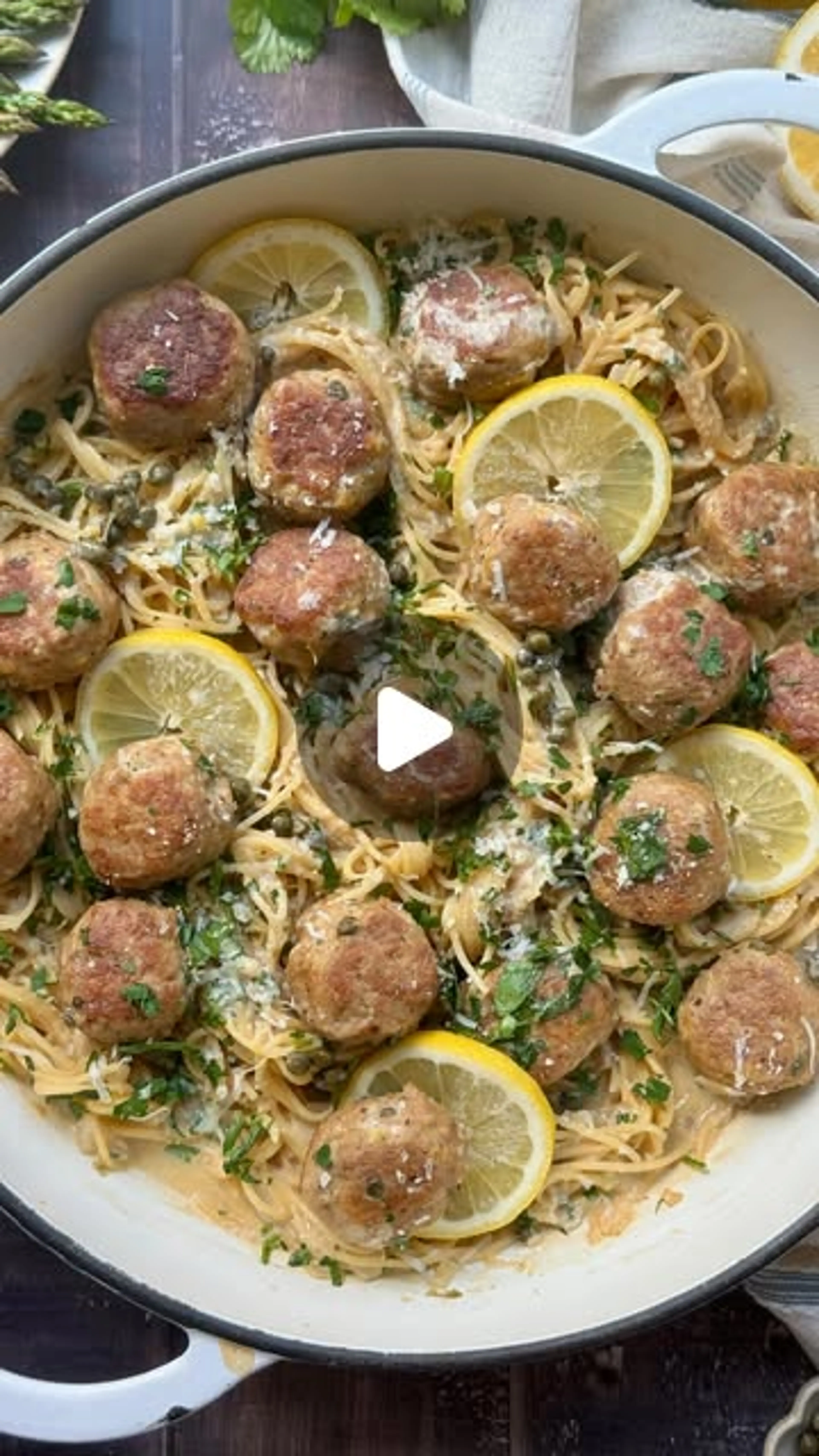 Lemon Meatball Pasta