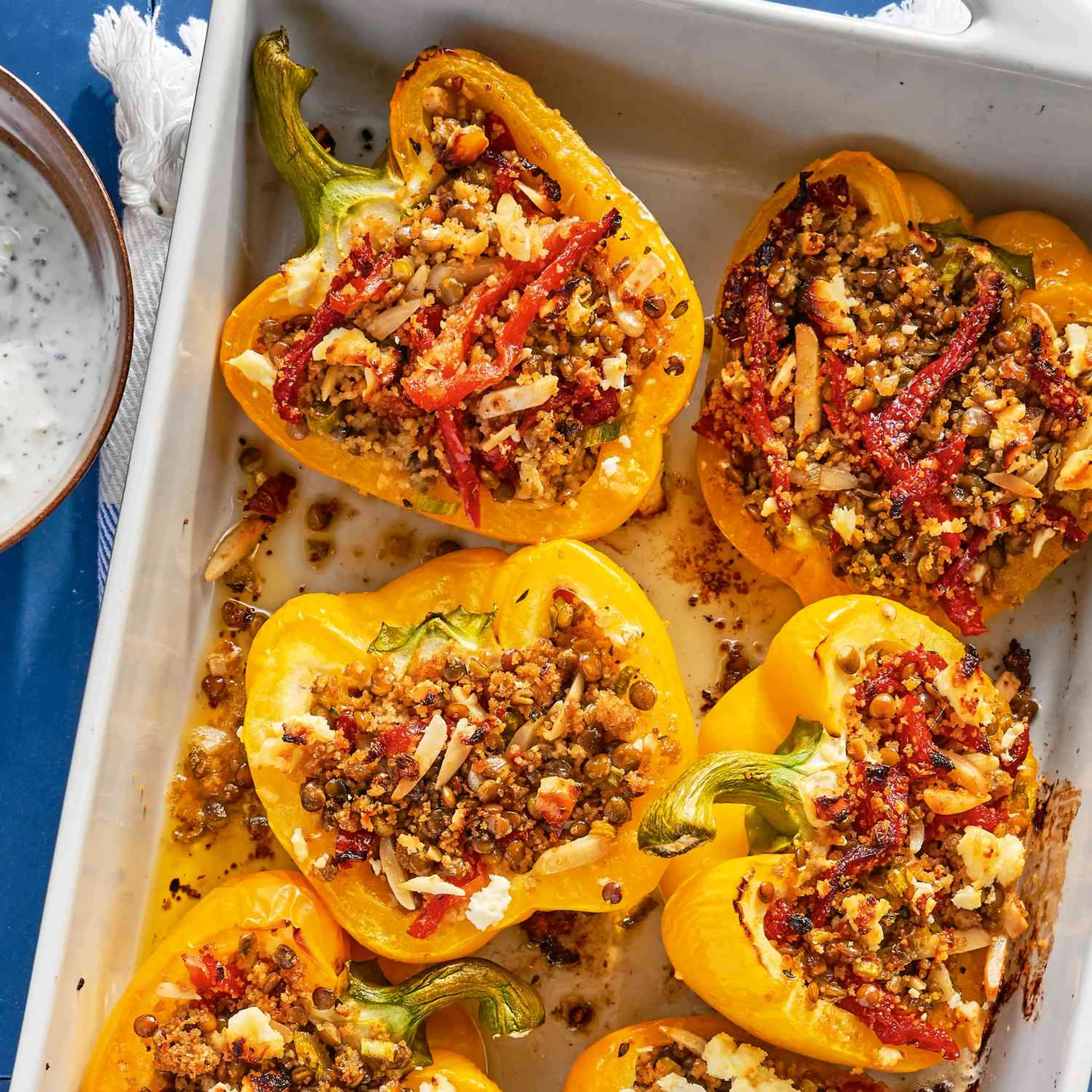 Spiced Couscous-Stuffed Peppers