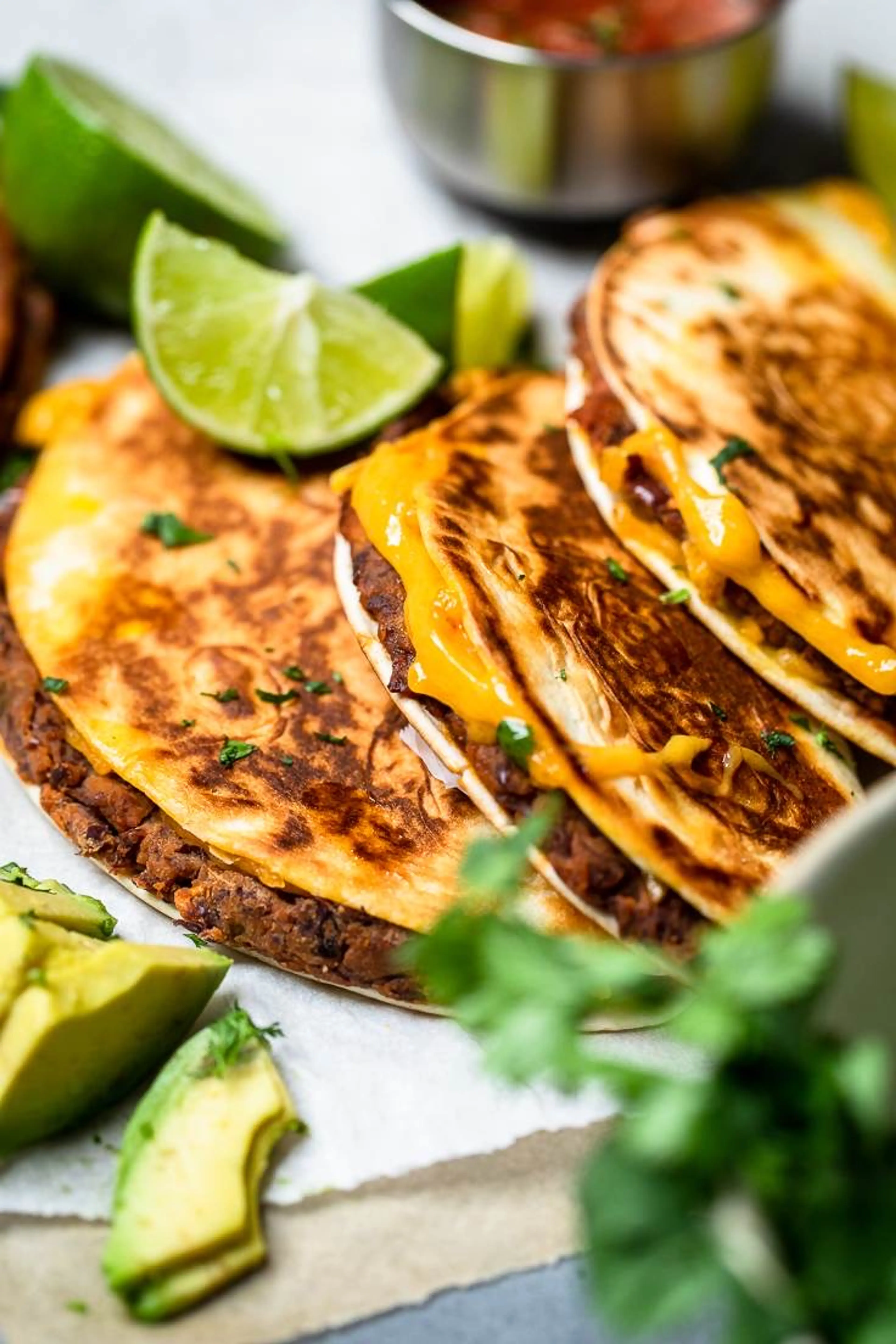 Easy Cheesy Crispy Vegan Black Bean Tacos