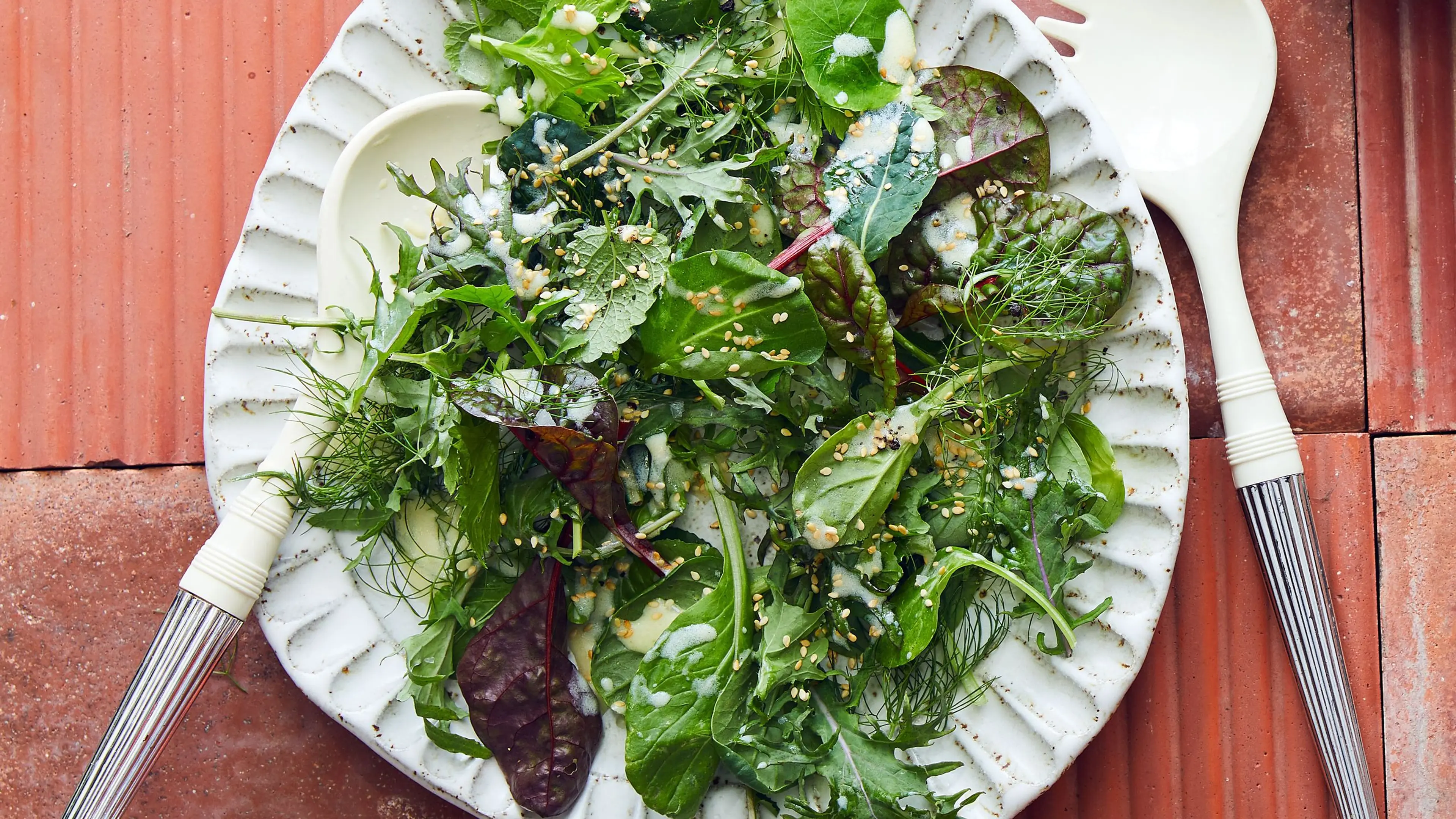 Mixed Greens with Yogurt Dressing