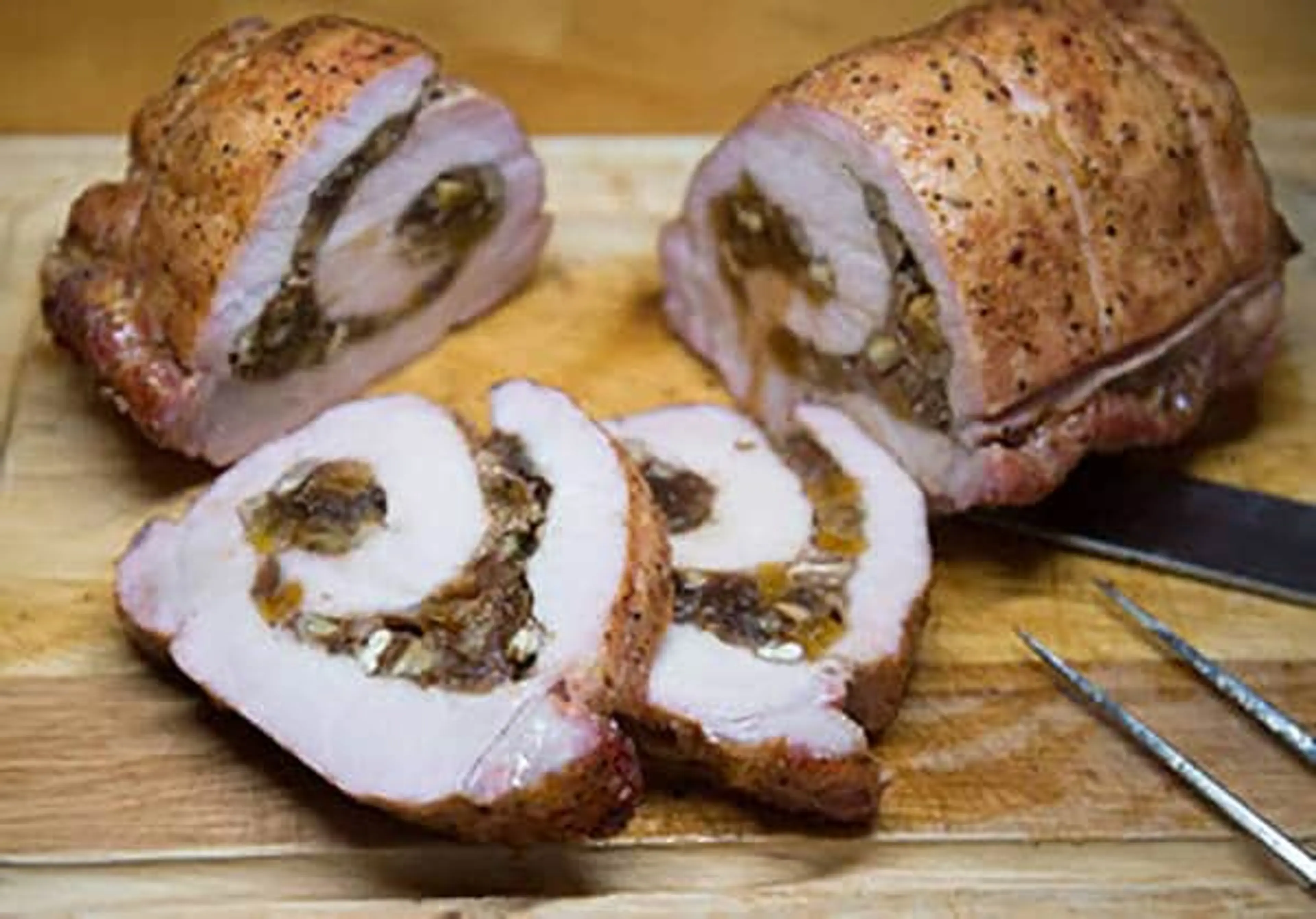 Stuffed Smoked Pork Loin