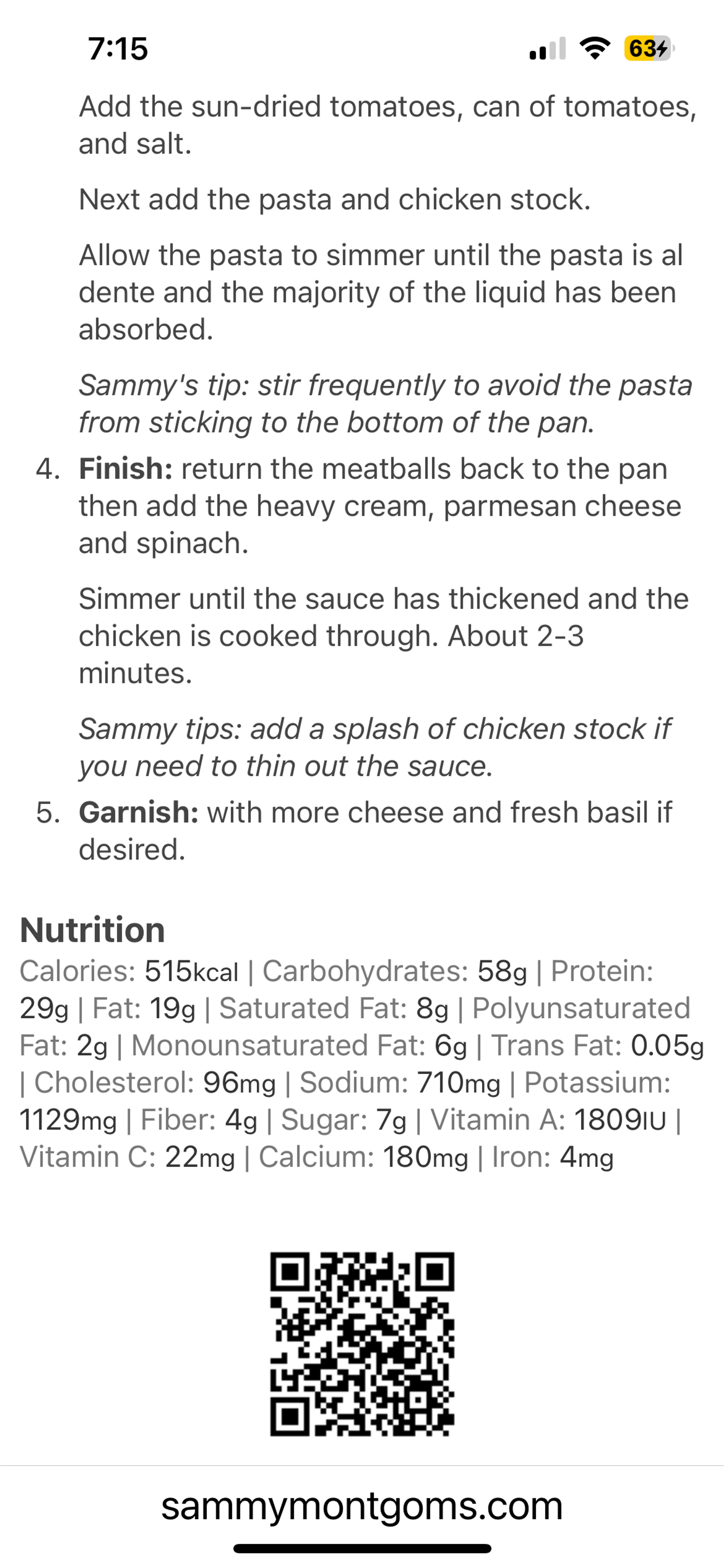 Creamy Tuscan Chicken Pasta