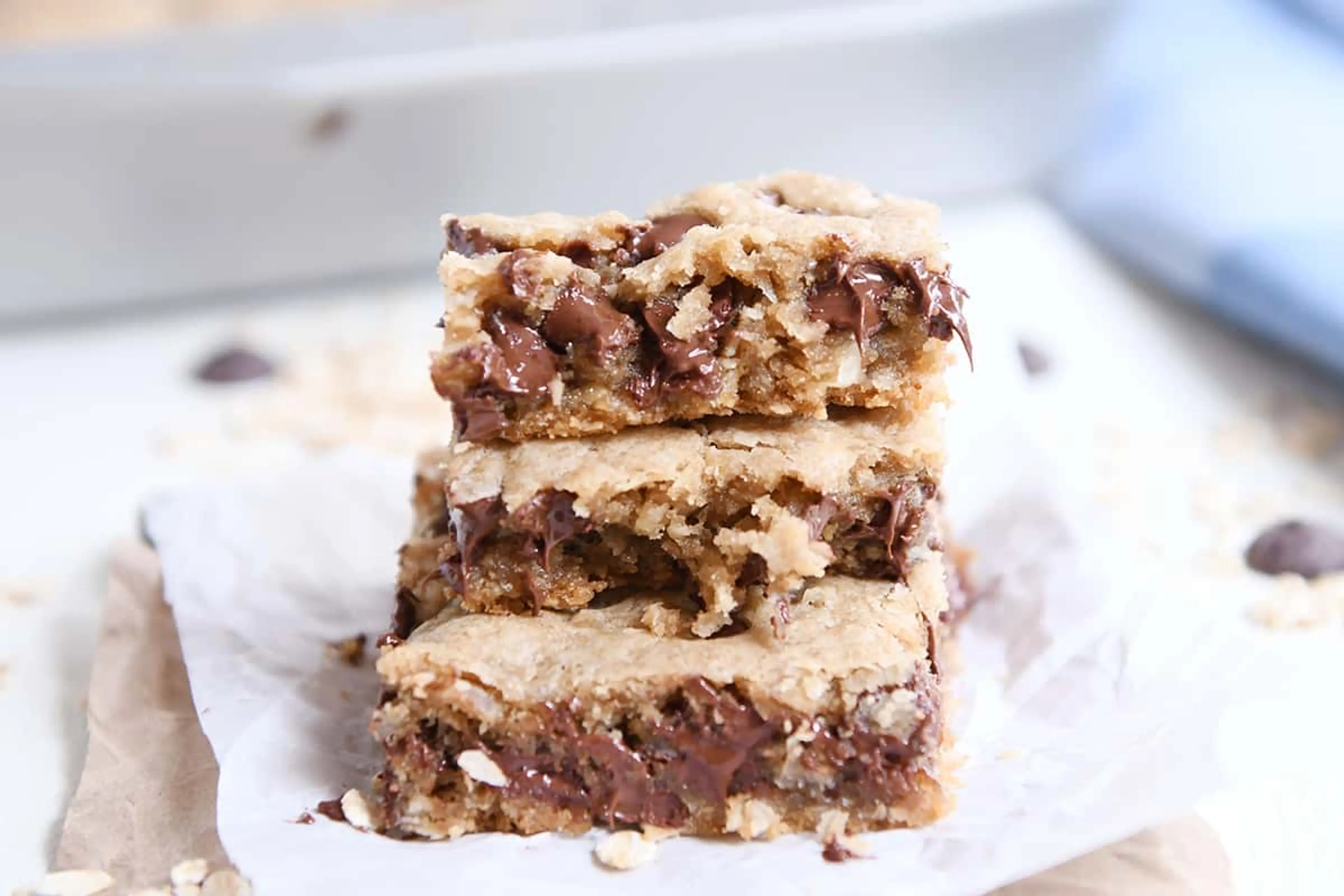 Oatmeal Chocolate Chip Coconut Cookie Bars
