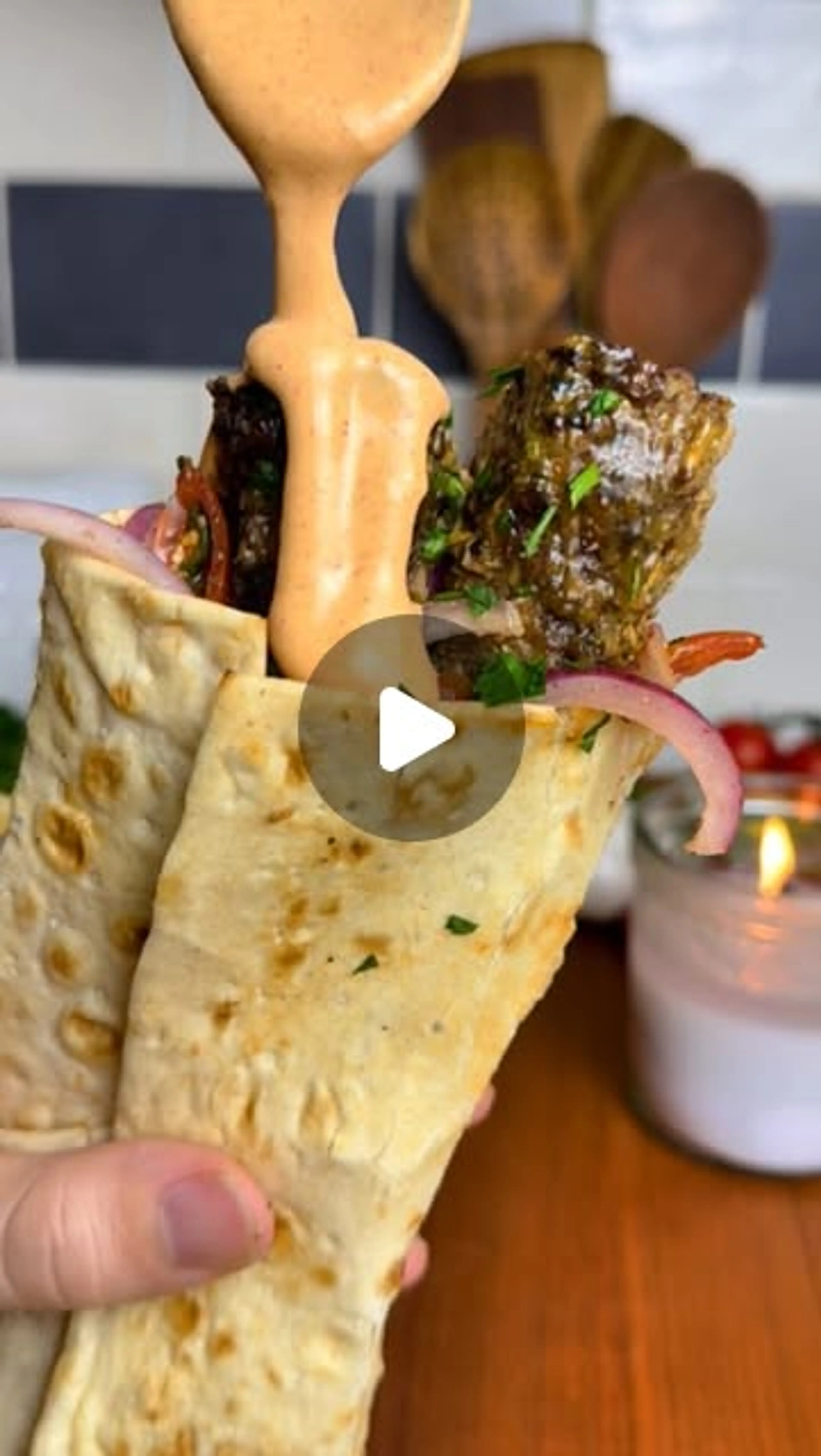 Sheet Pan Beef Kefta Wraps