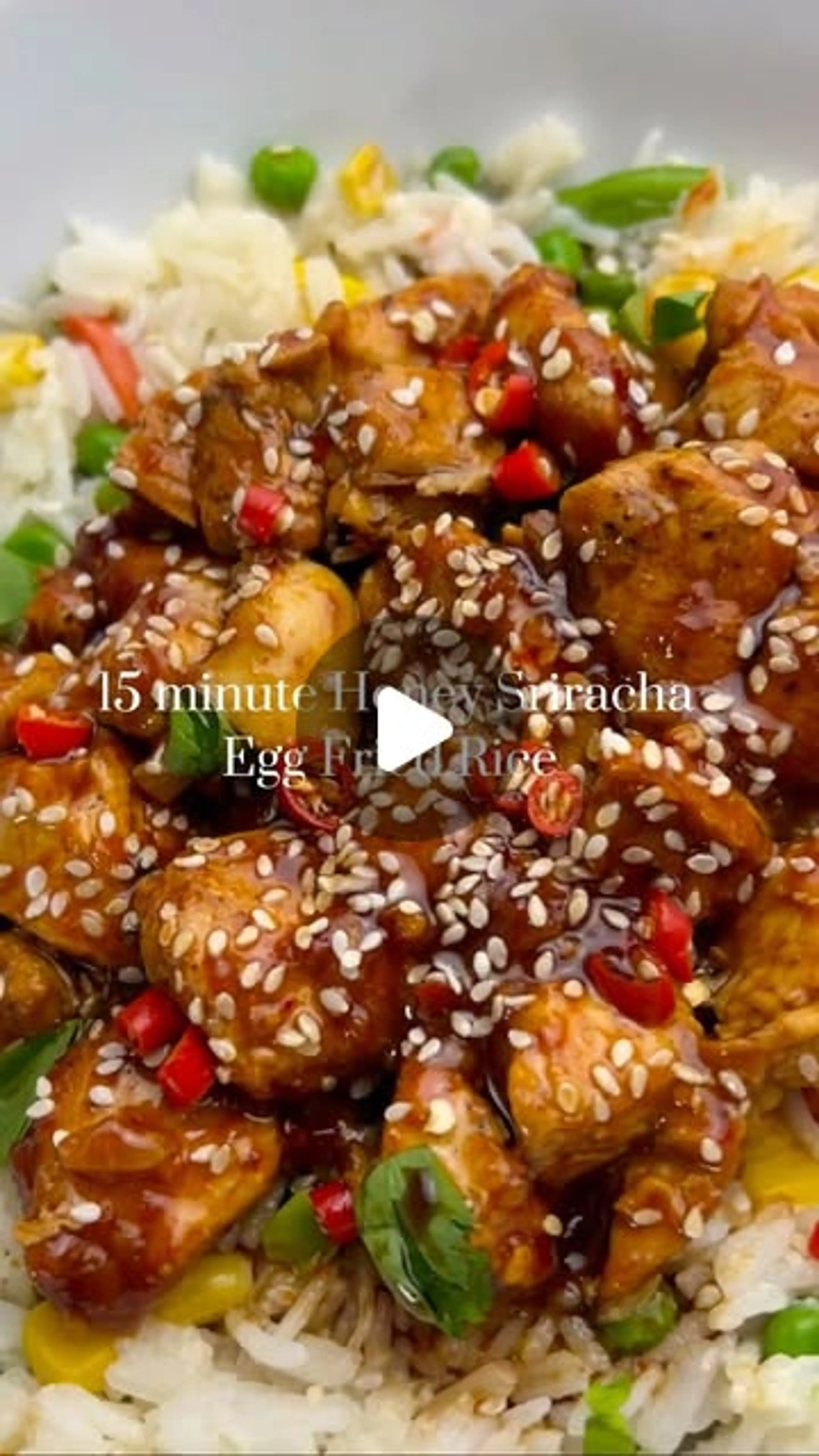 Honey Sriracha Egg Fried Rice