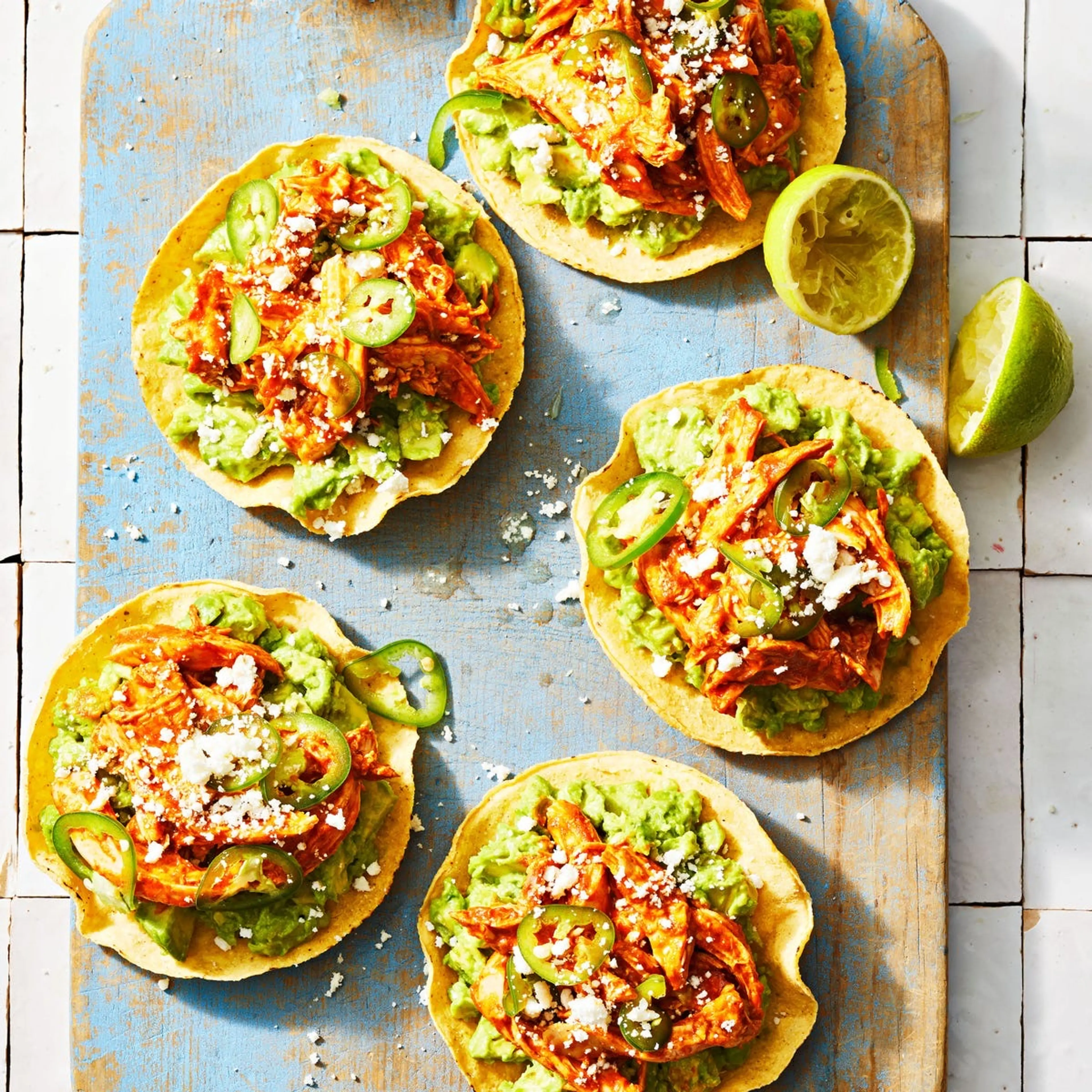 Smoky Chicken Tostadas