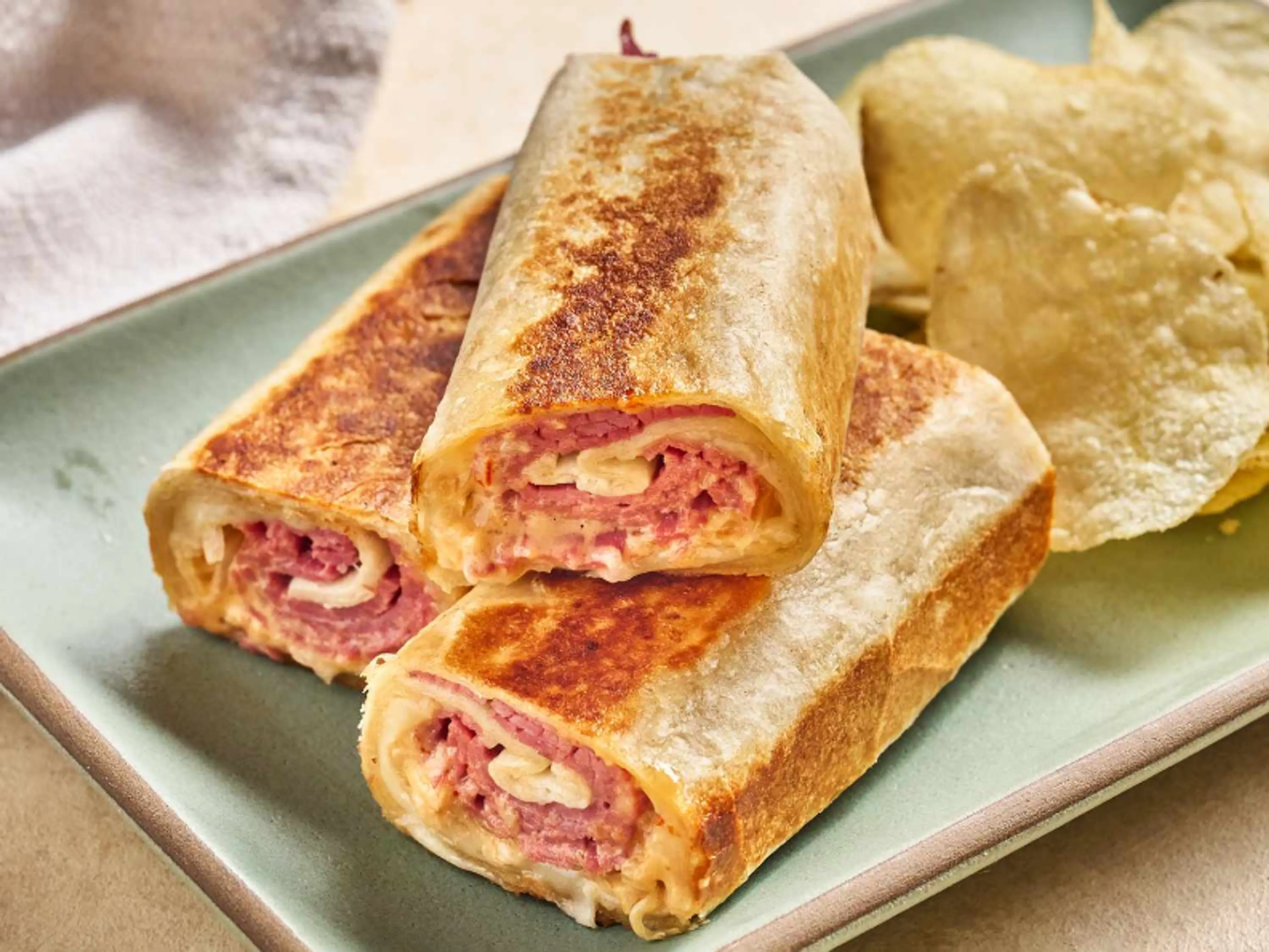 Hot Reuben Roll Ups