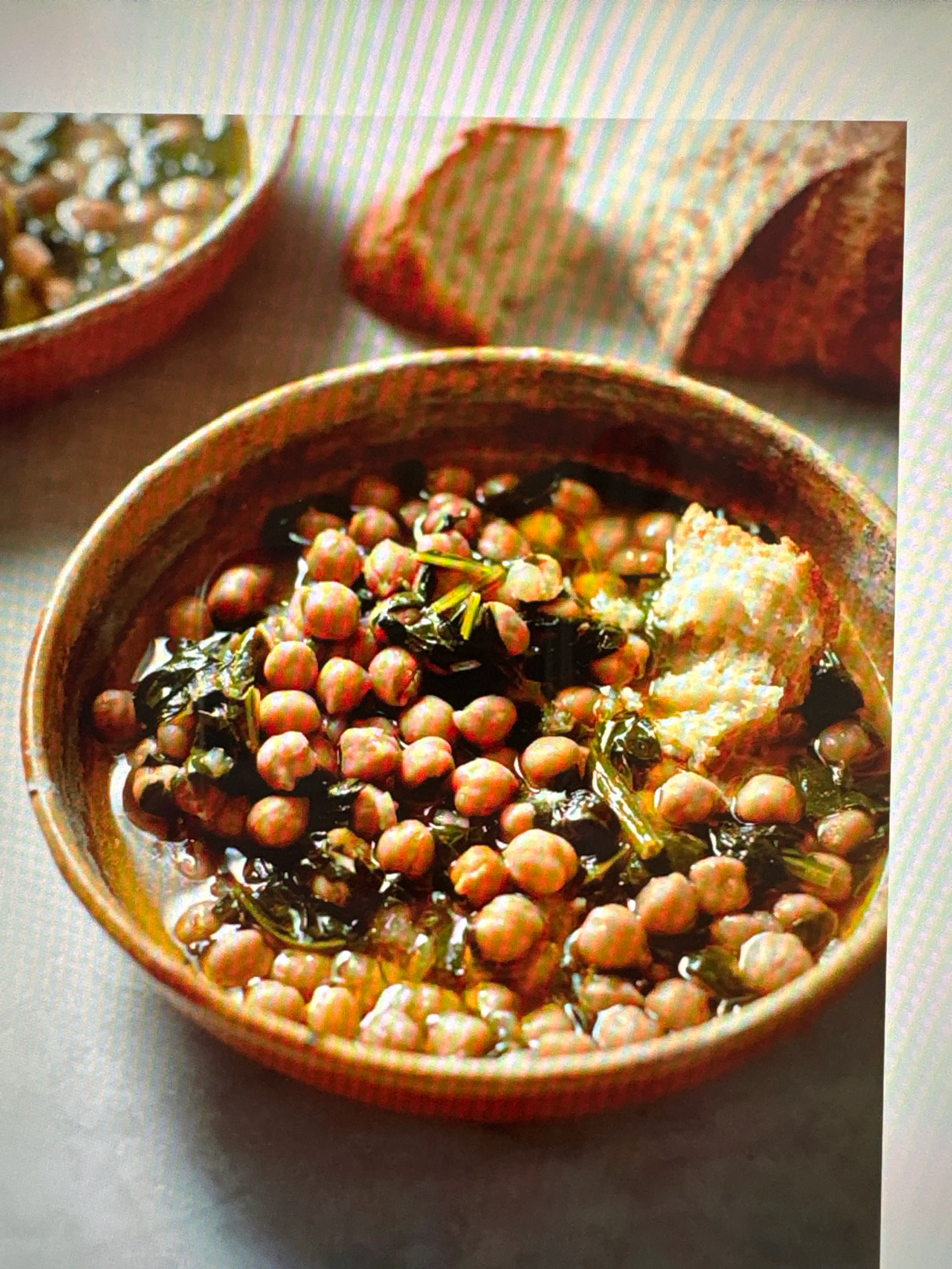 Comforting spinach and chickpeas