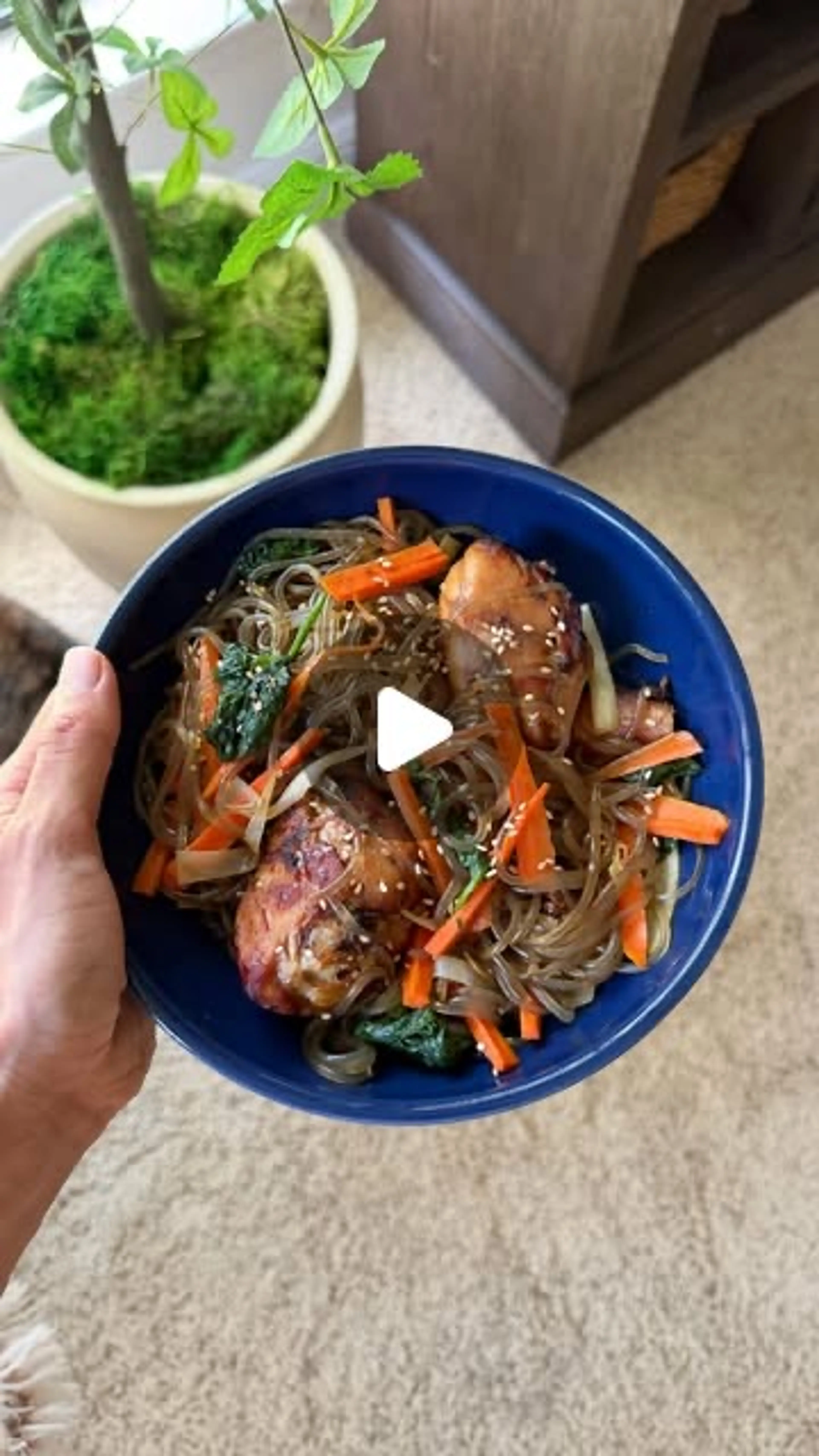 Gastritis and Gerd Friendly Korean Japchae