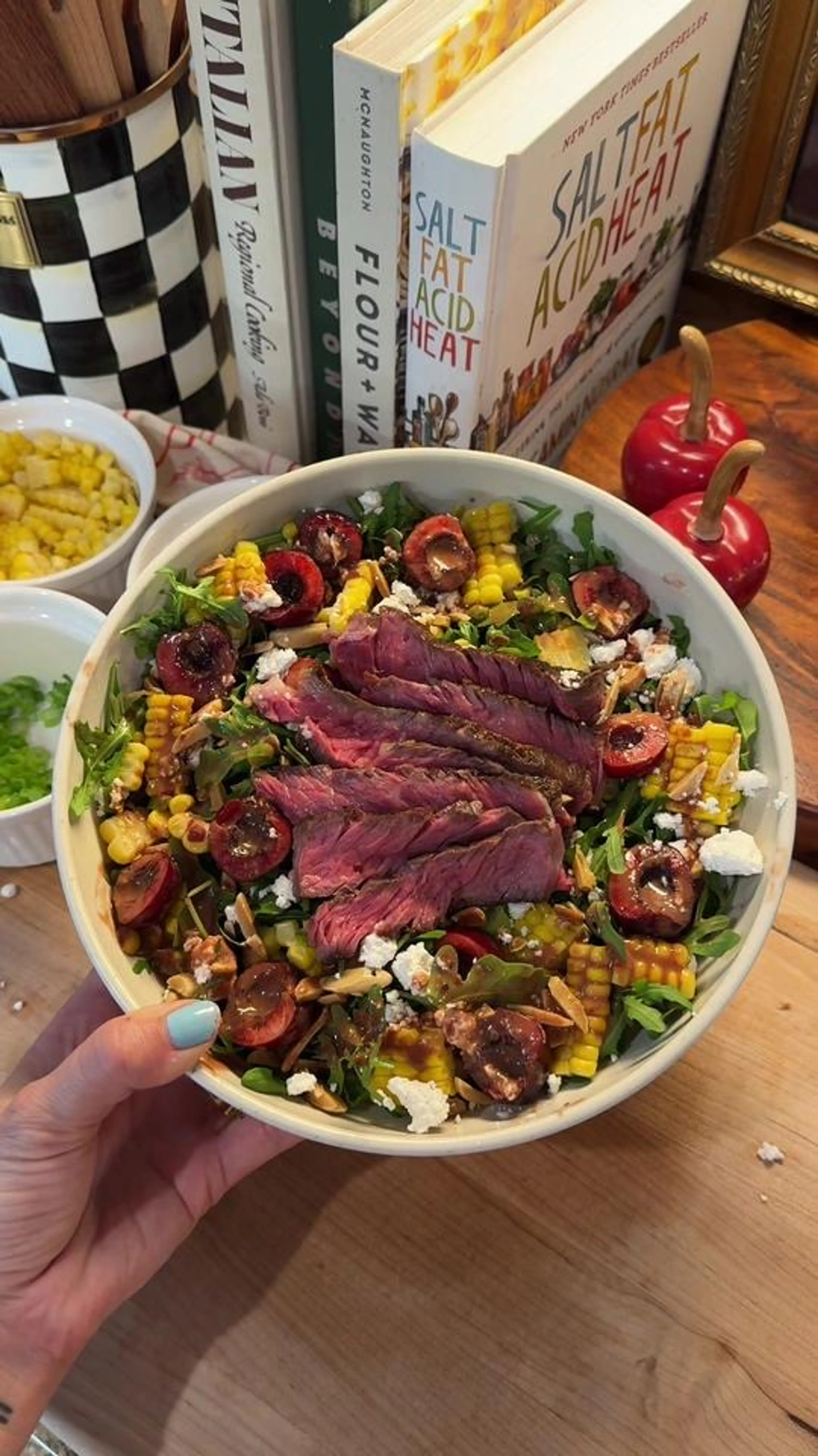 Steak Salad Sunday Part 67: Cherry Steak Salad with a Cherry