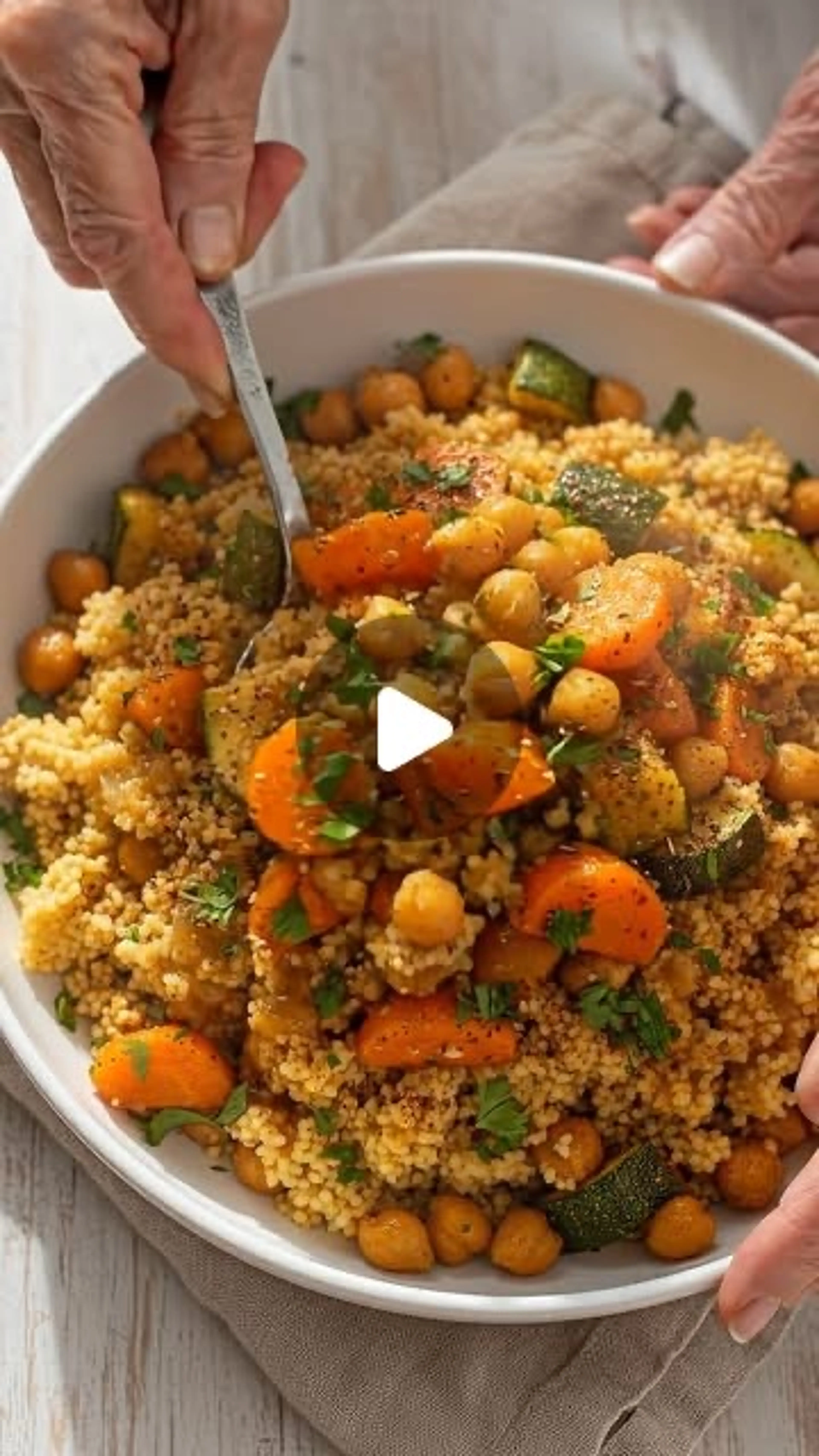 Mediterranean Couscous & Chickpea Bowl