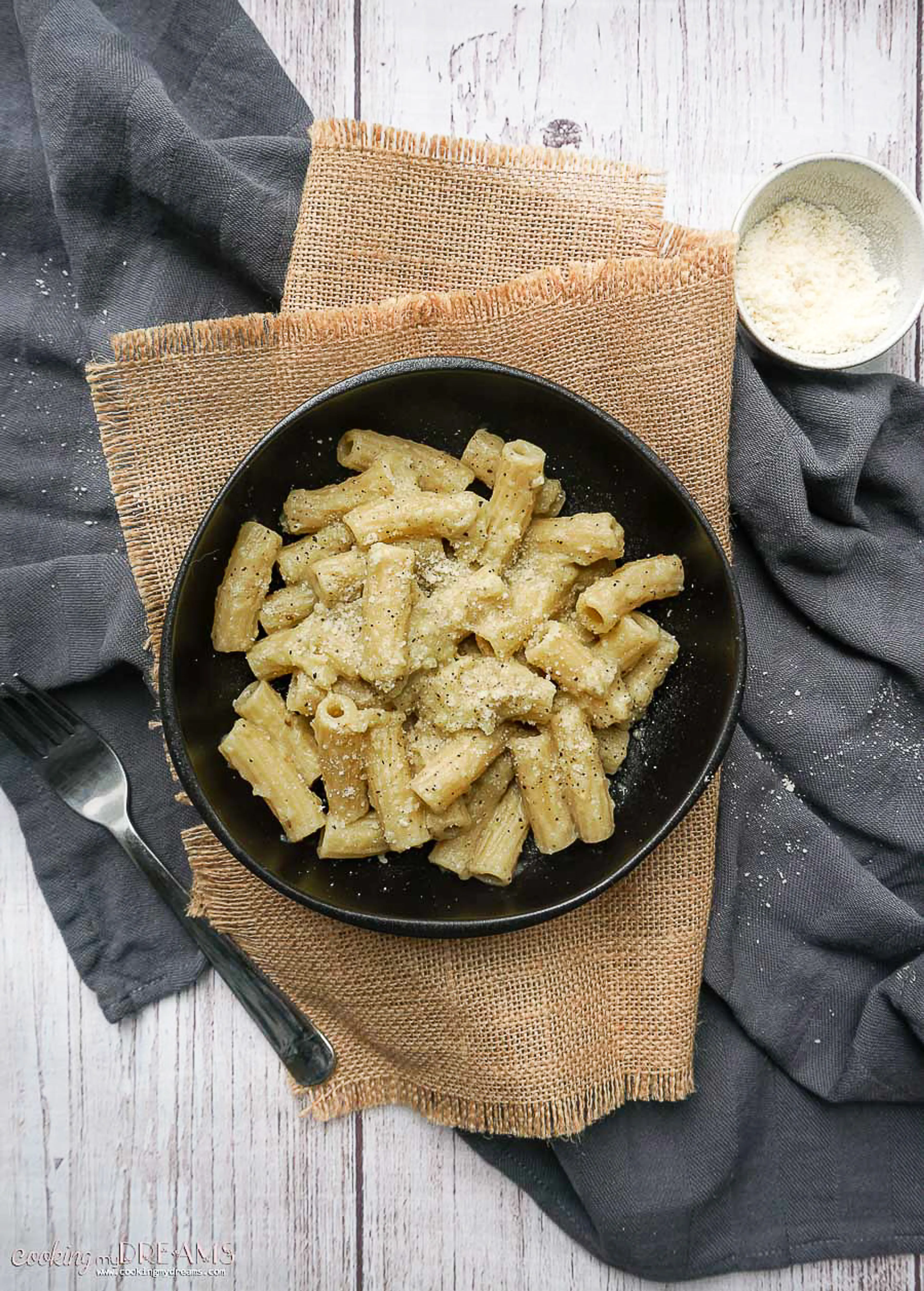 Pasta with Creamy Eggplant Sauce - Easy