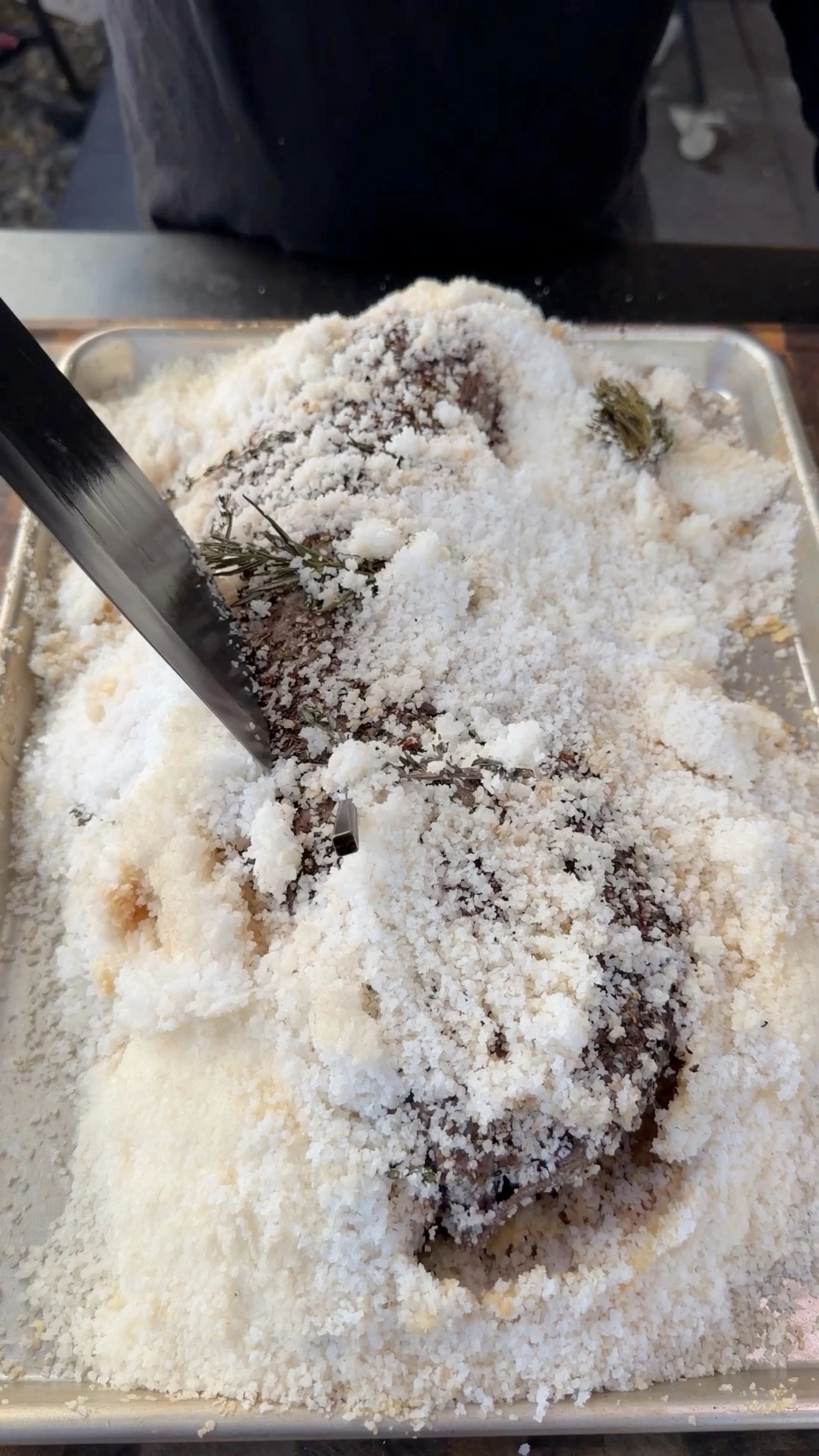 Salt Baked Beef Tenderloin