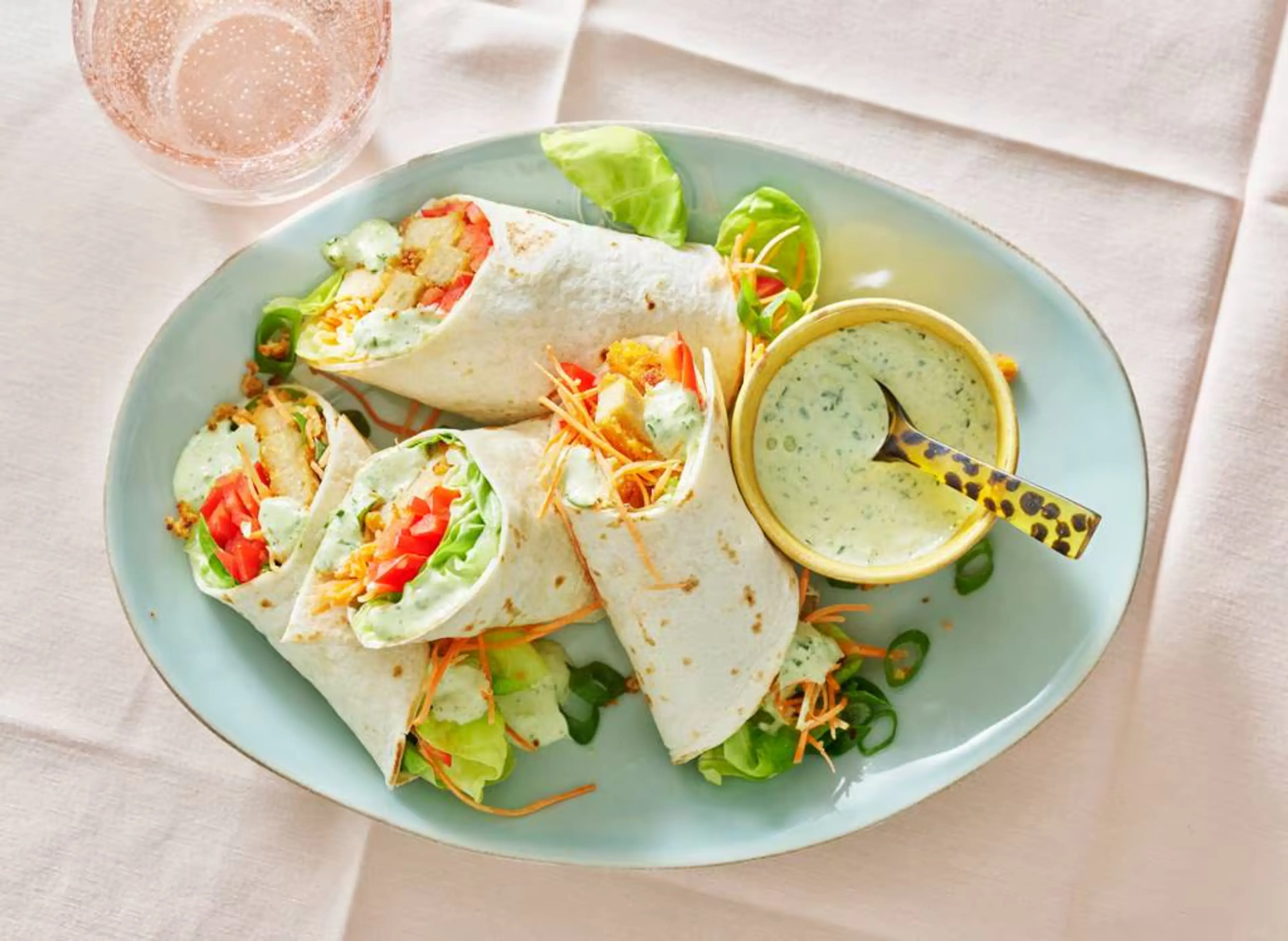 Wraps met jalapeño-mayonaise