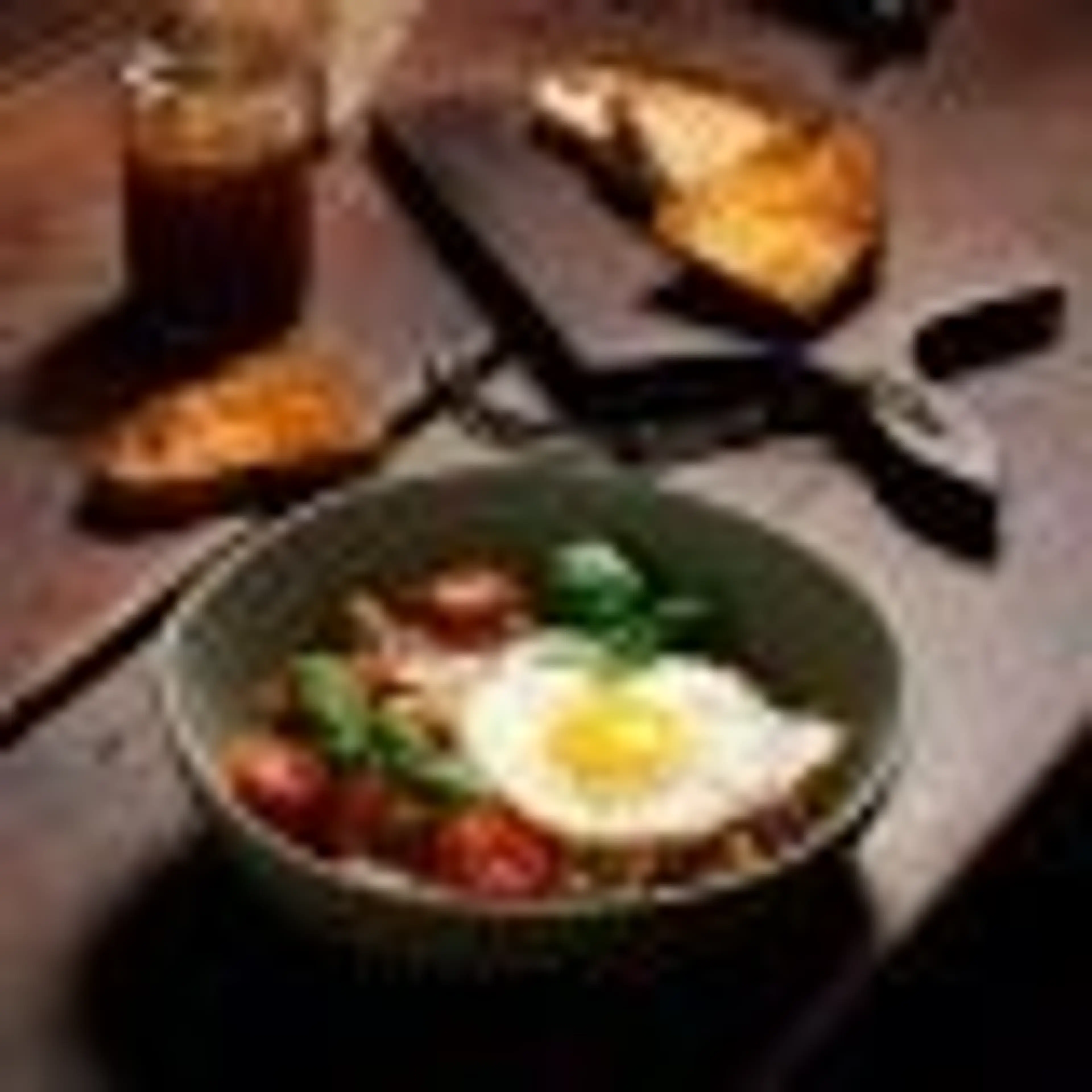 Flageolet Beans, Brown Sugar Pickled Mustard Seeds & Hard Fr