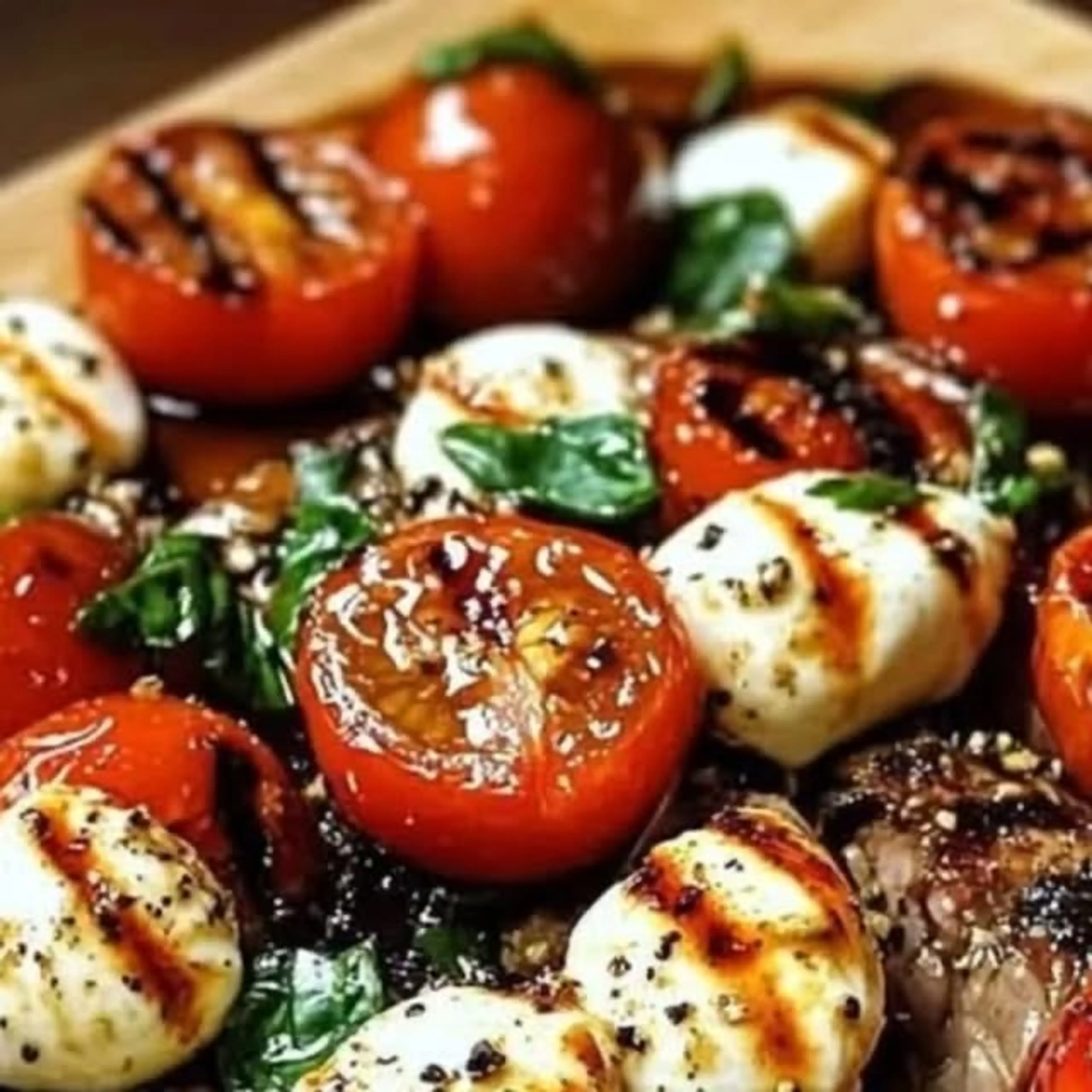 Balsamic Caprese Grilled Flank Steak