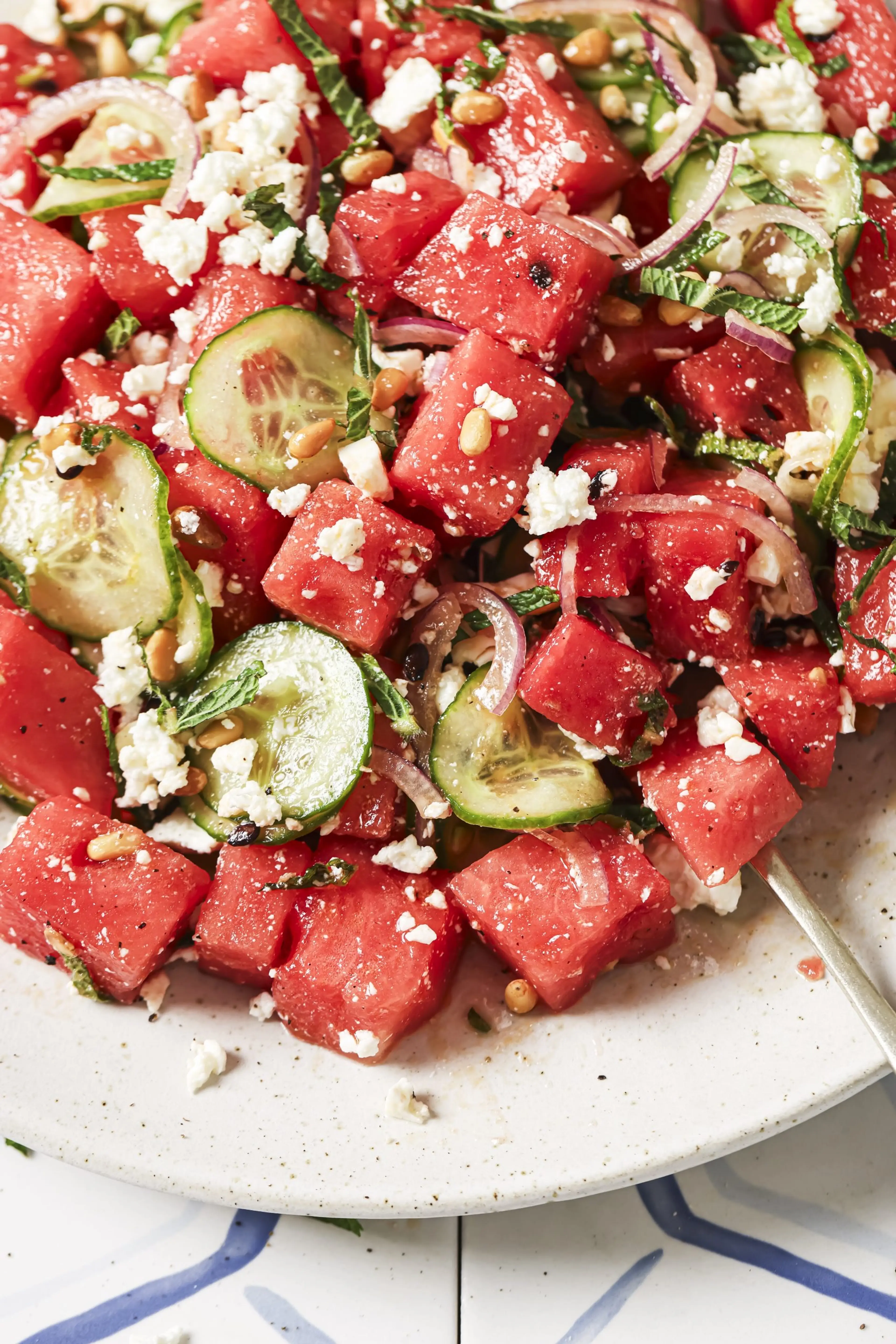 Melonen Feta Salat