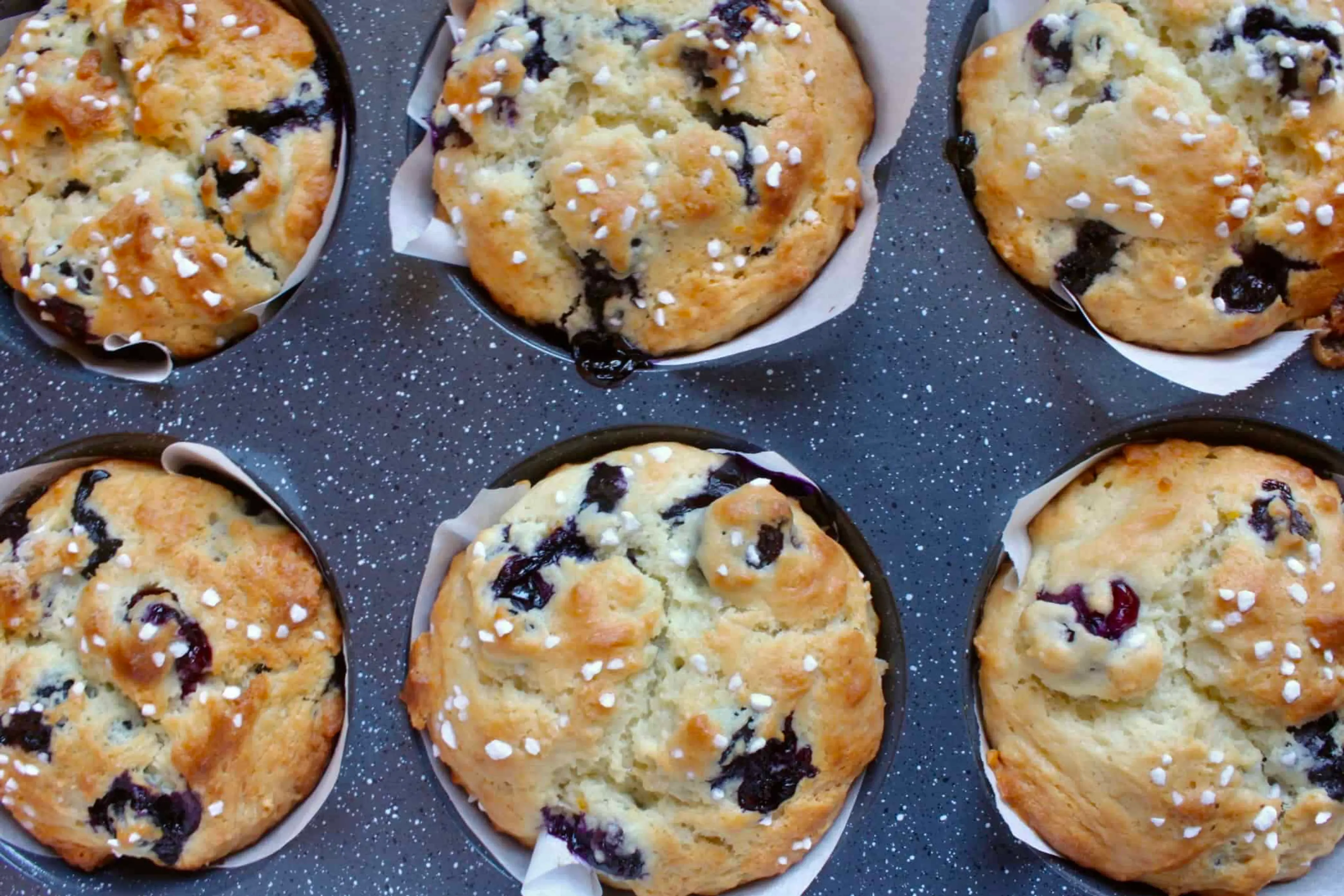 Blueberry Muffin Recipe (Made with Yogurt and No Butter)