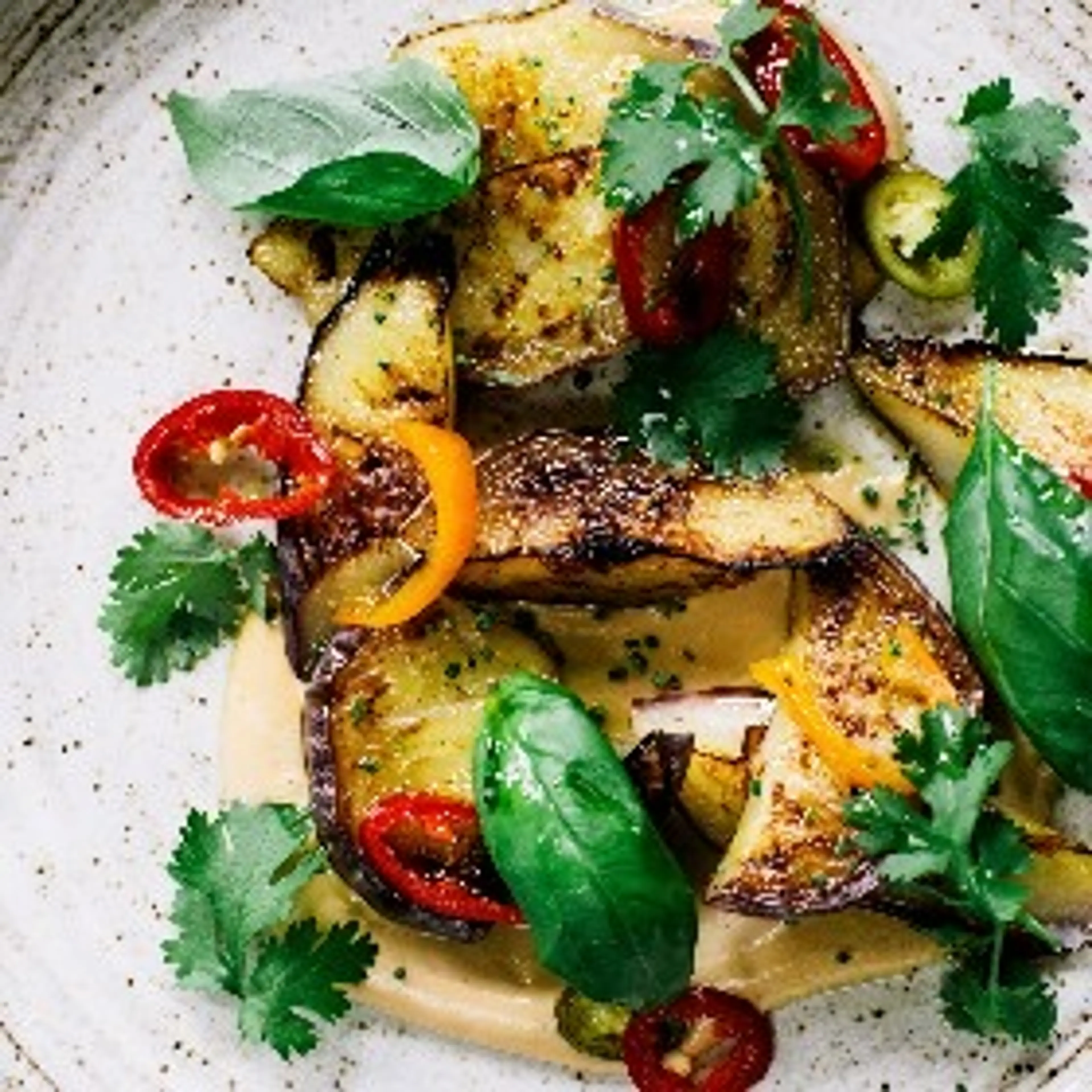 Fairy Tale Eggplant with an Irresistible Cashew Sauce