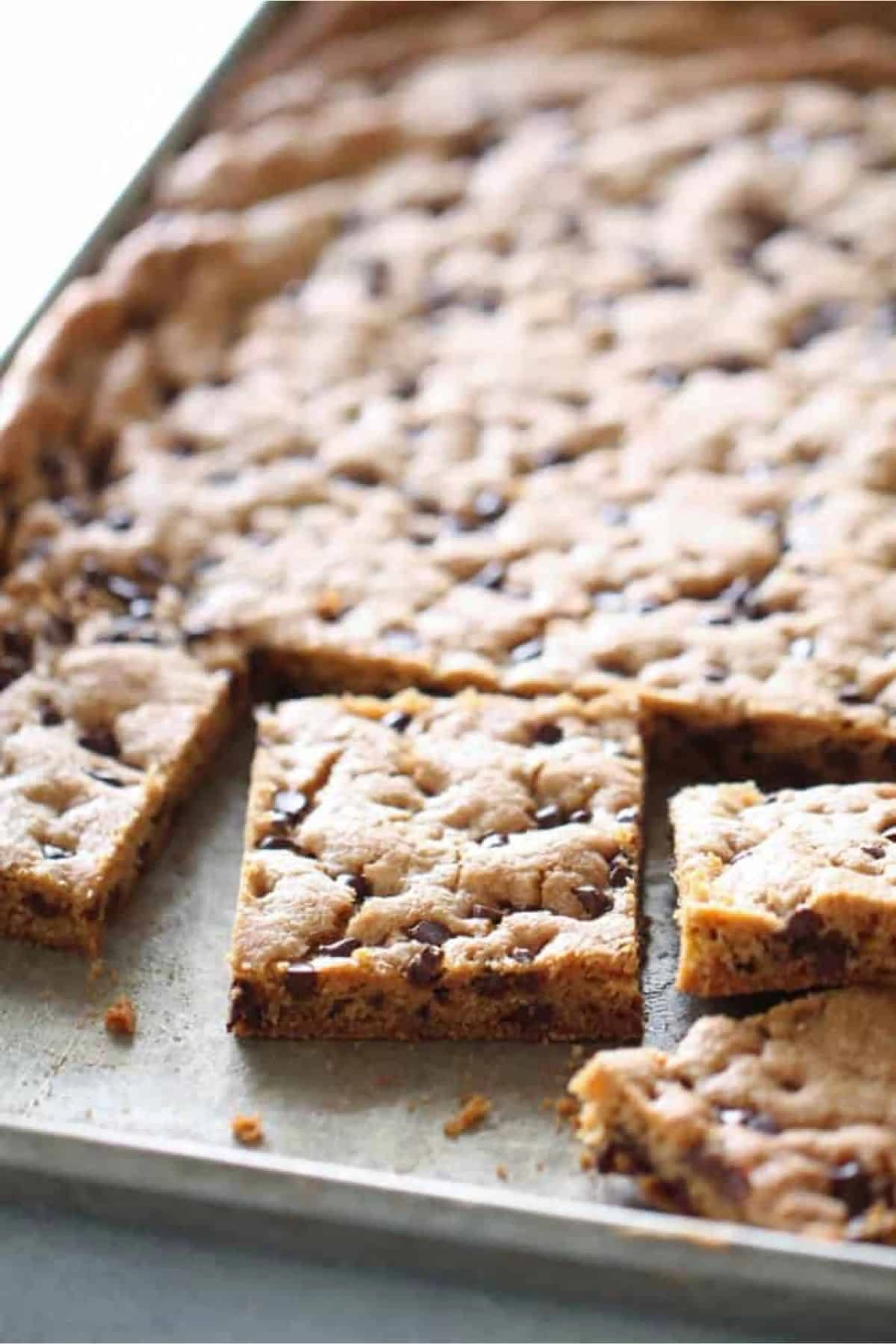 Sheet Pan Chocolate Chip Cookie Bars.