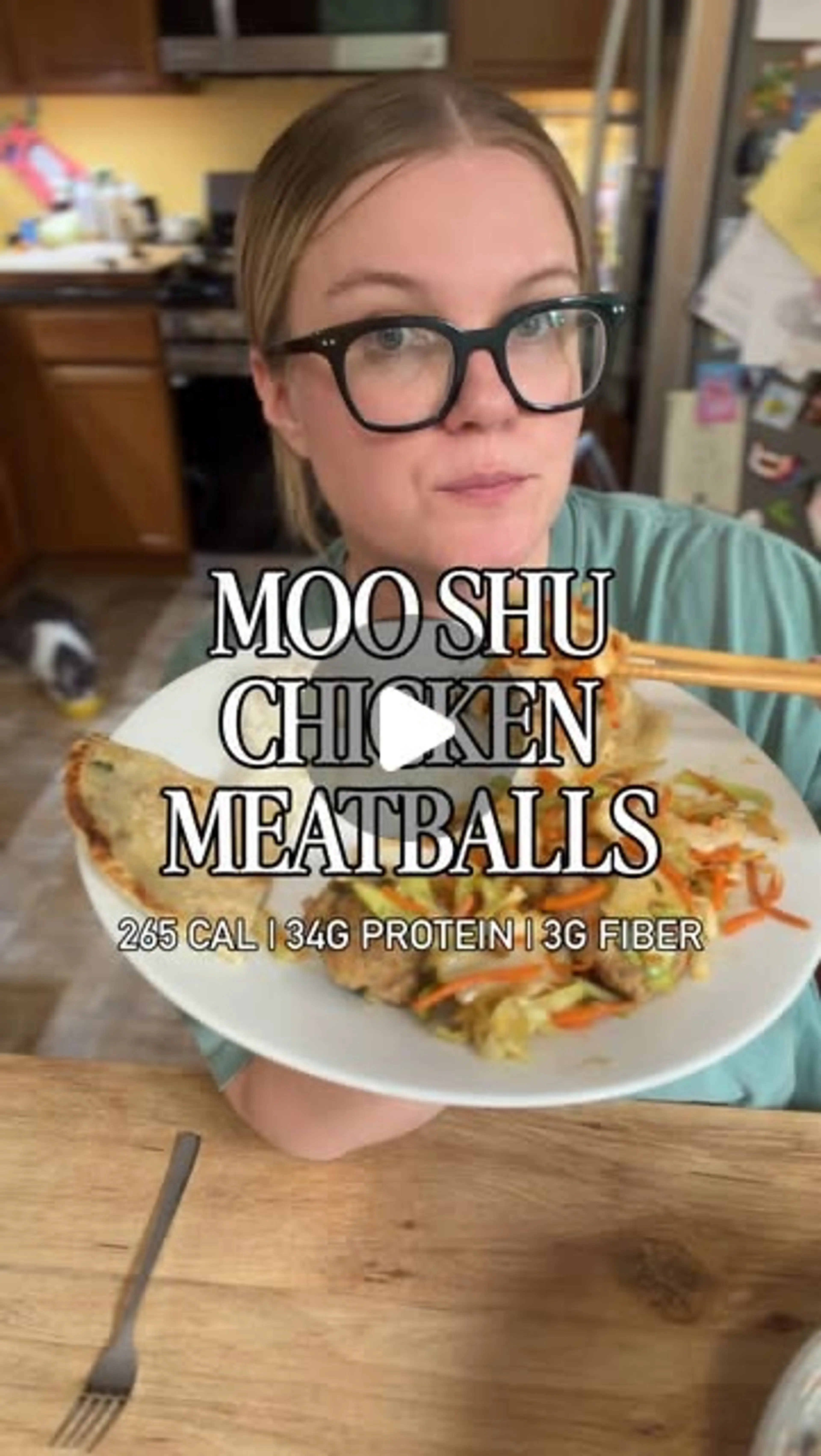 Moo Shu chicken meatballs