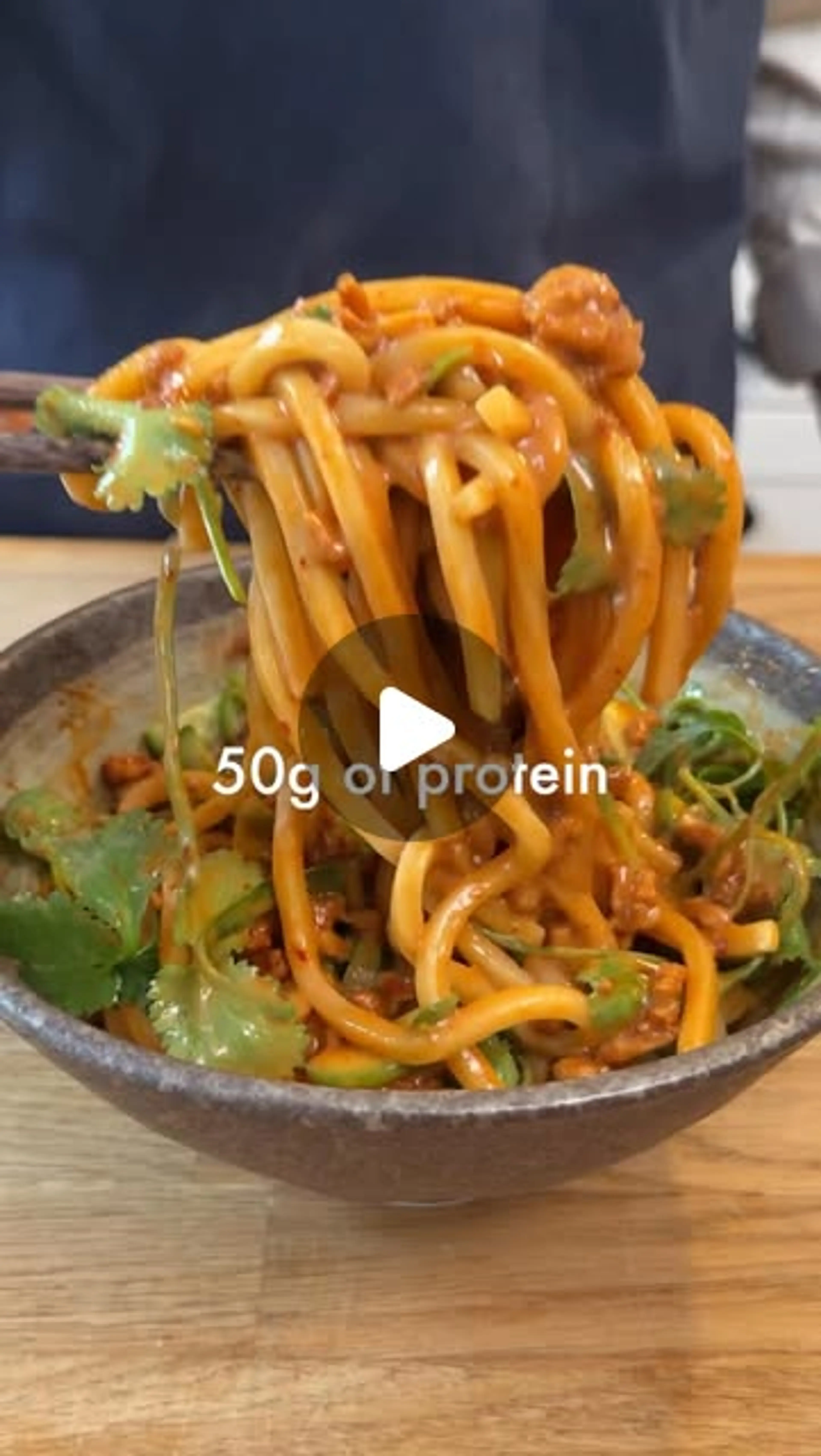 Spicy Peanut Chicken Noodles