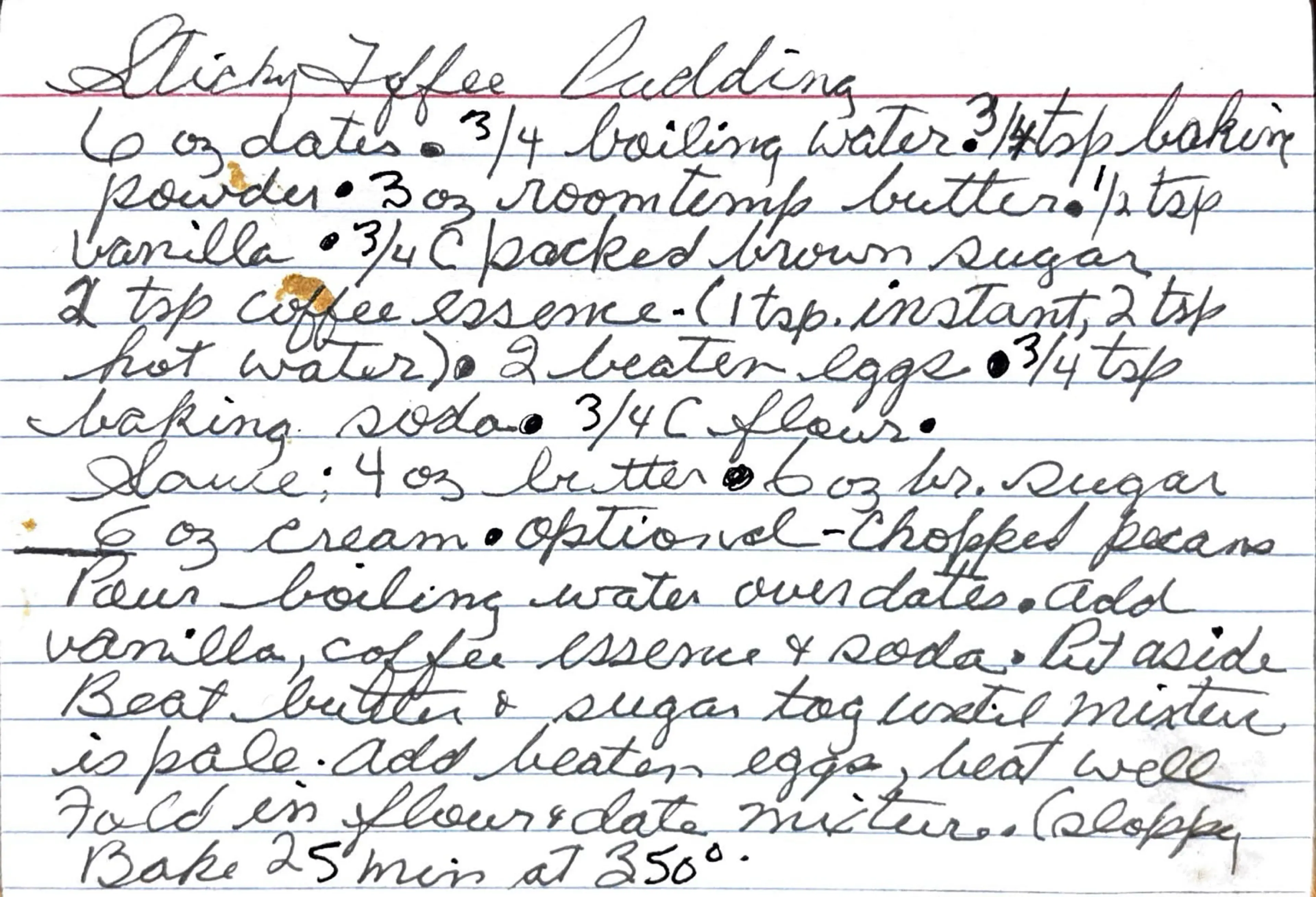 Sticky Toffee Pudding