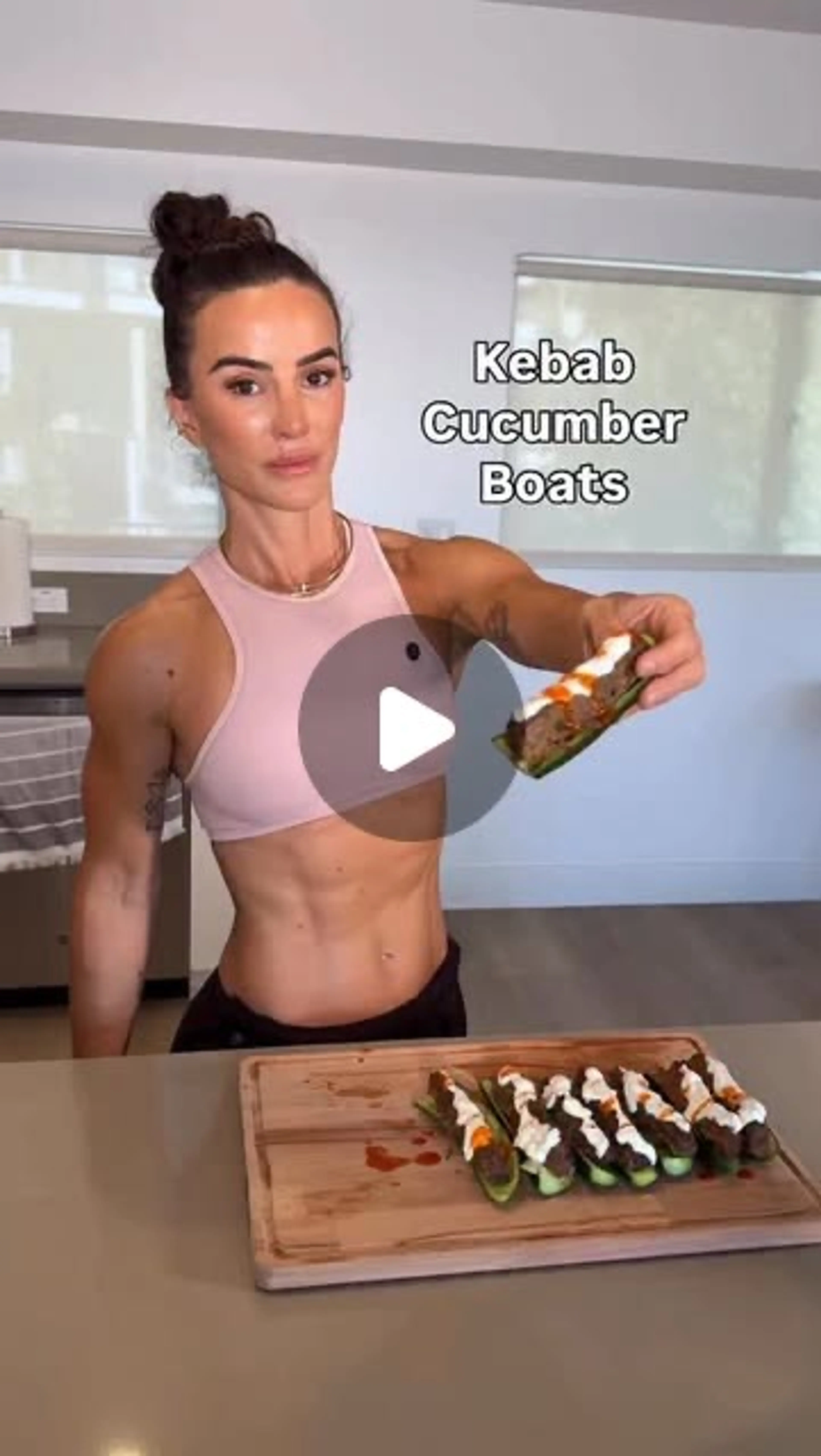 Spiced Beef Cucumber Boats