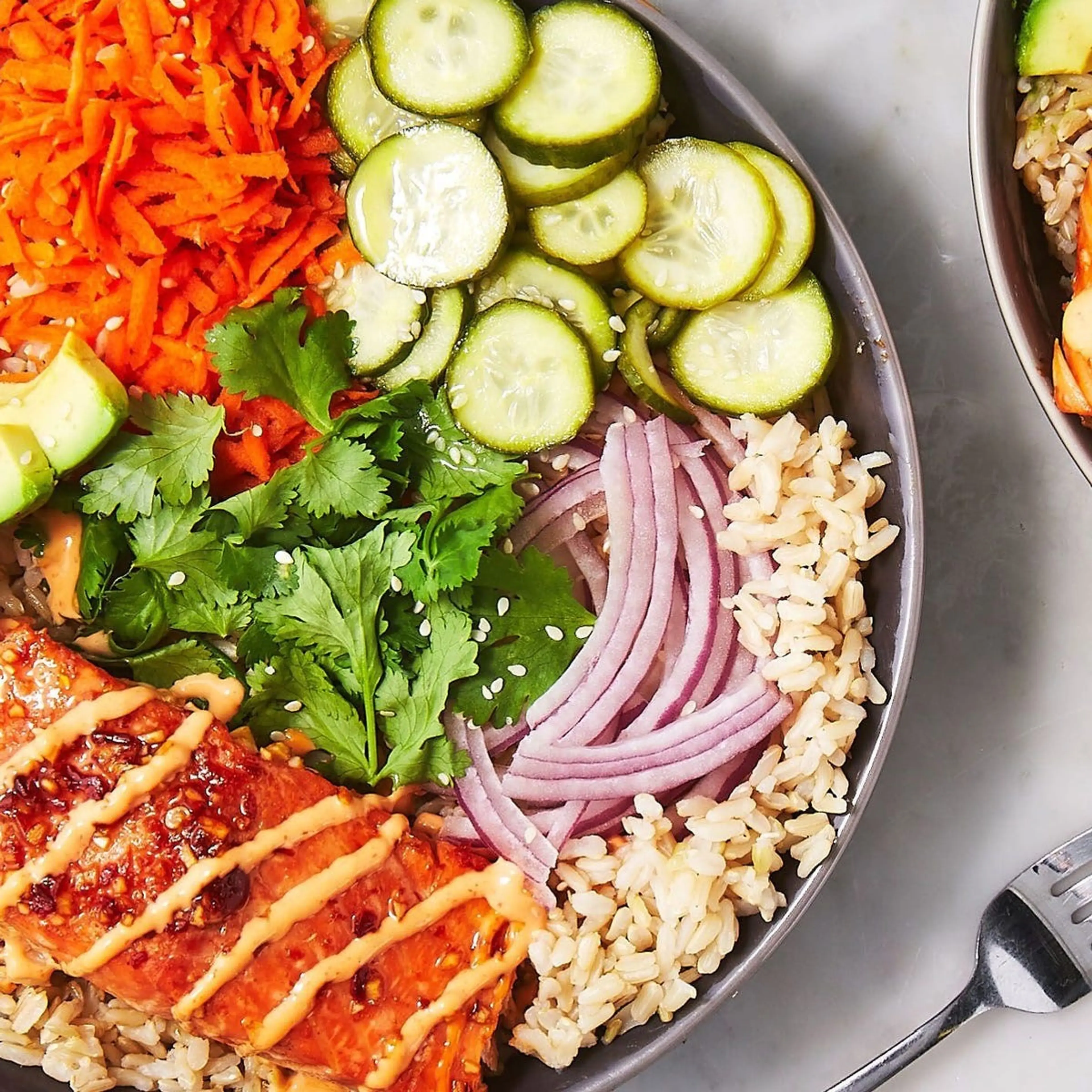 Spicy Salmon Bowls