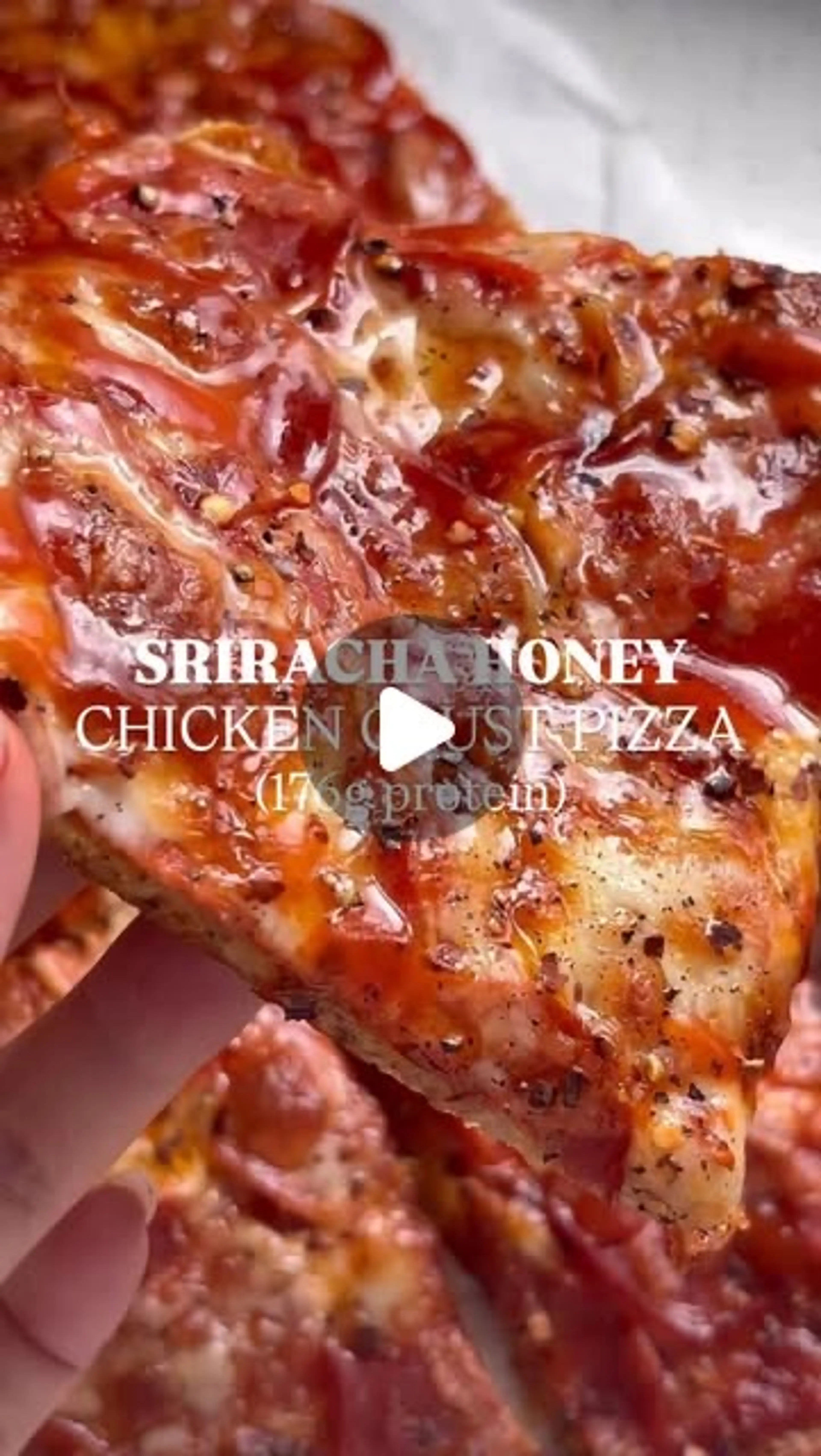 Sriracha Honey Chicken Crust Pizza