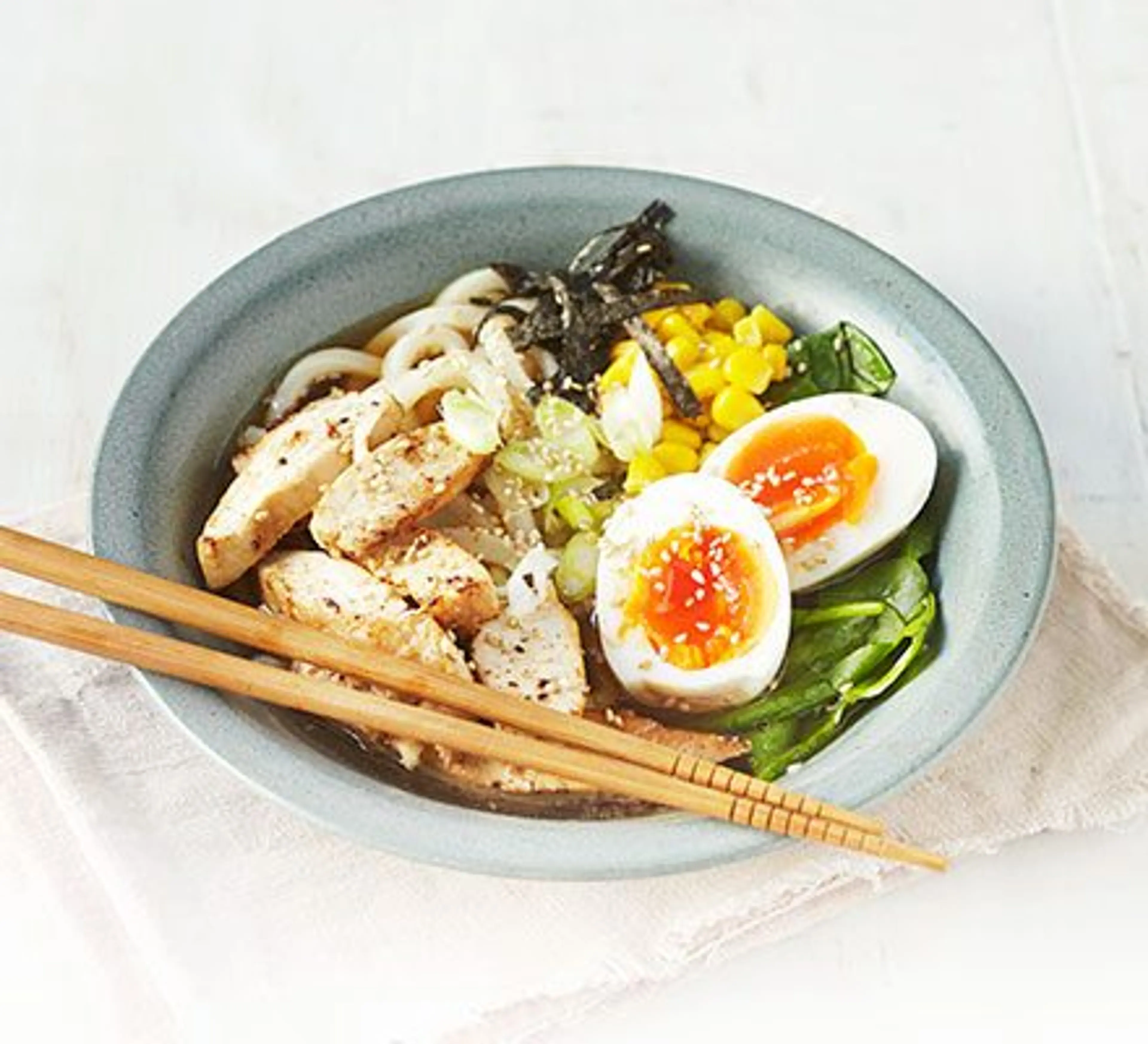 Cheat's ramen noodle soup