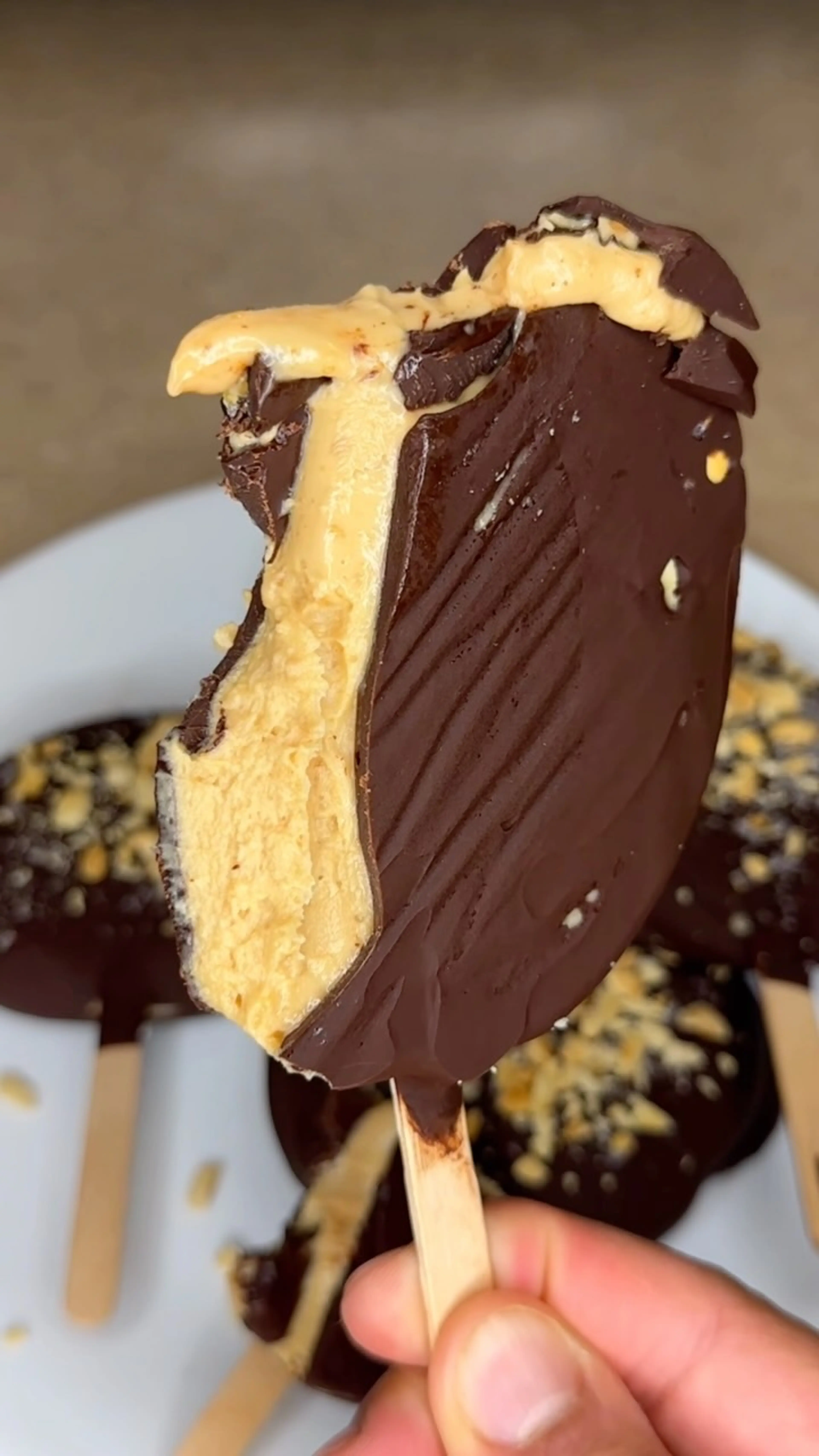 Viral Chocolate Peanut Butter Yogurt Pops