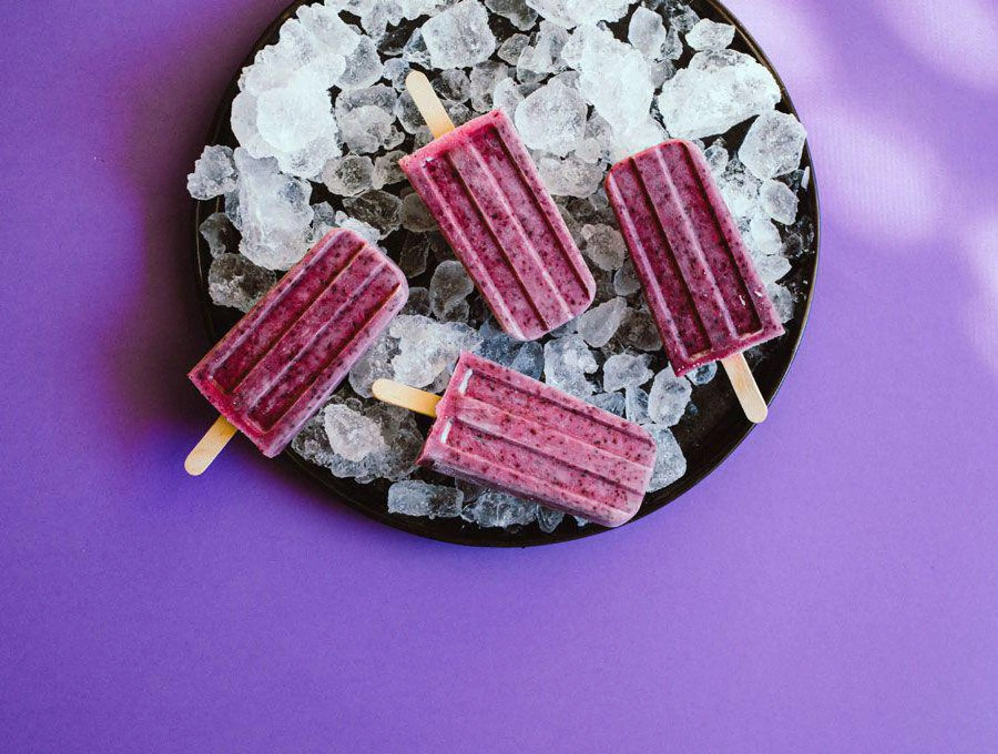 Blueberry Cheesecake Popsicles