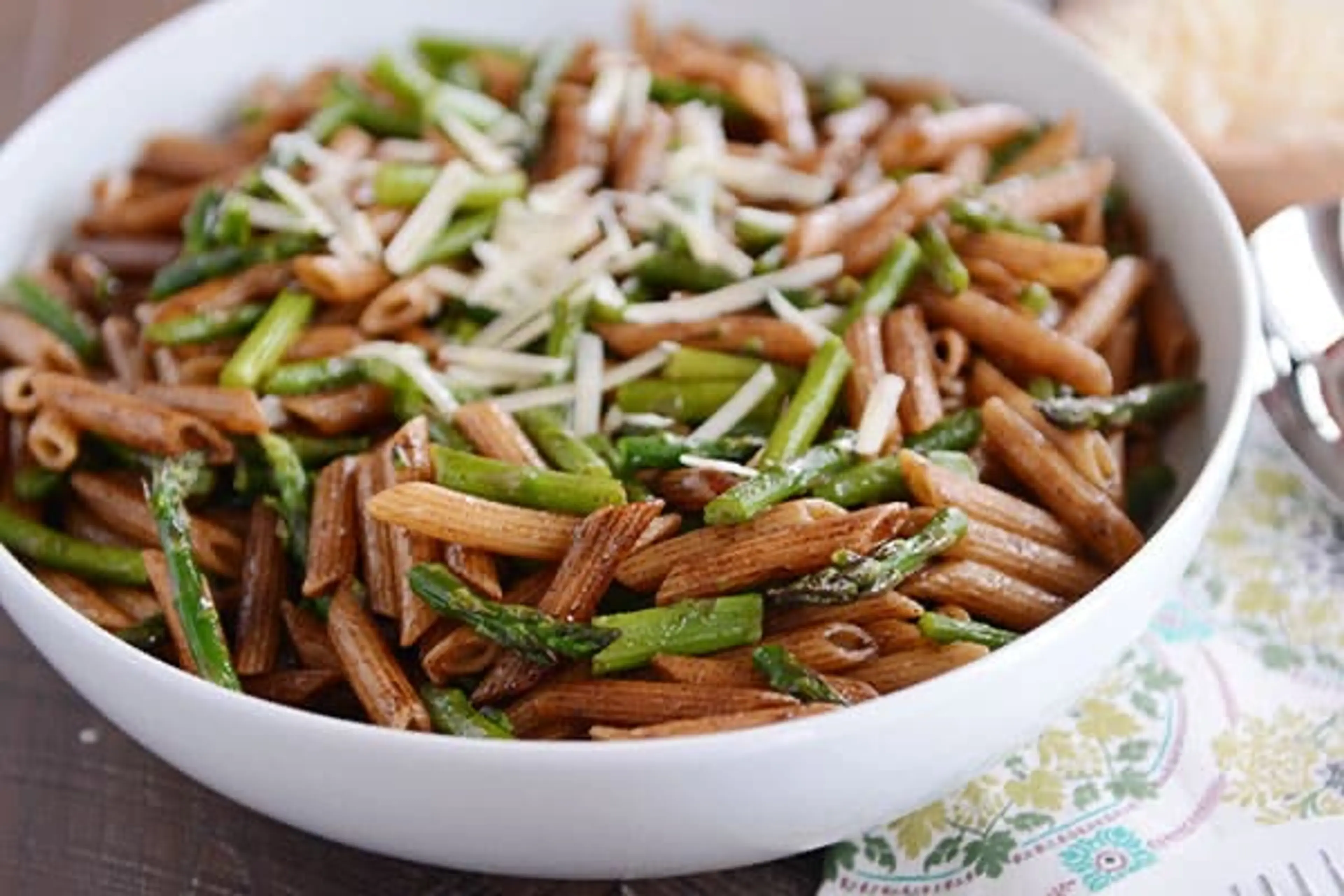 Penne with Roasted Asparagus and Balsamic Butter