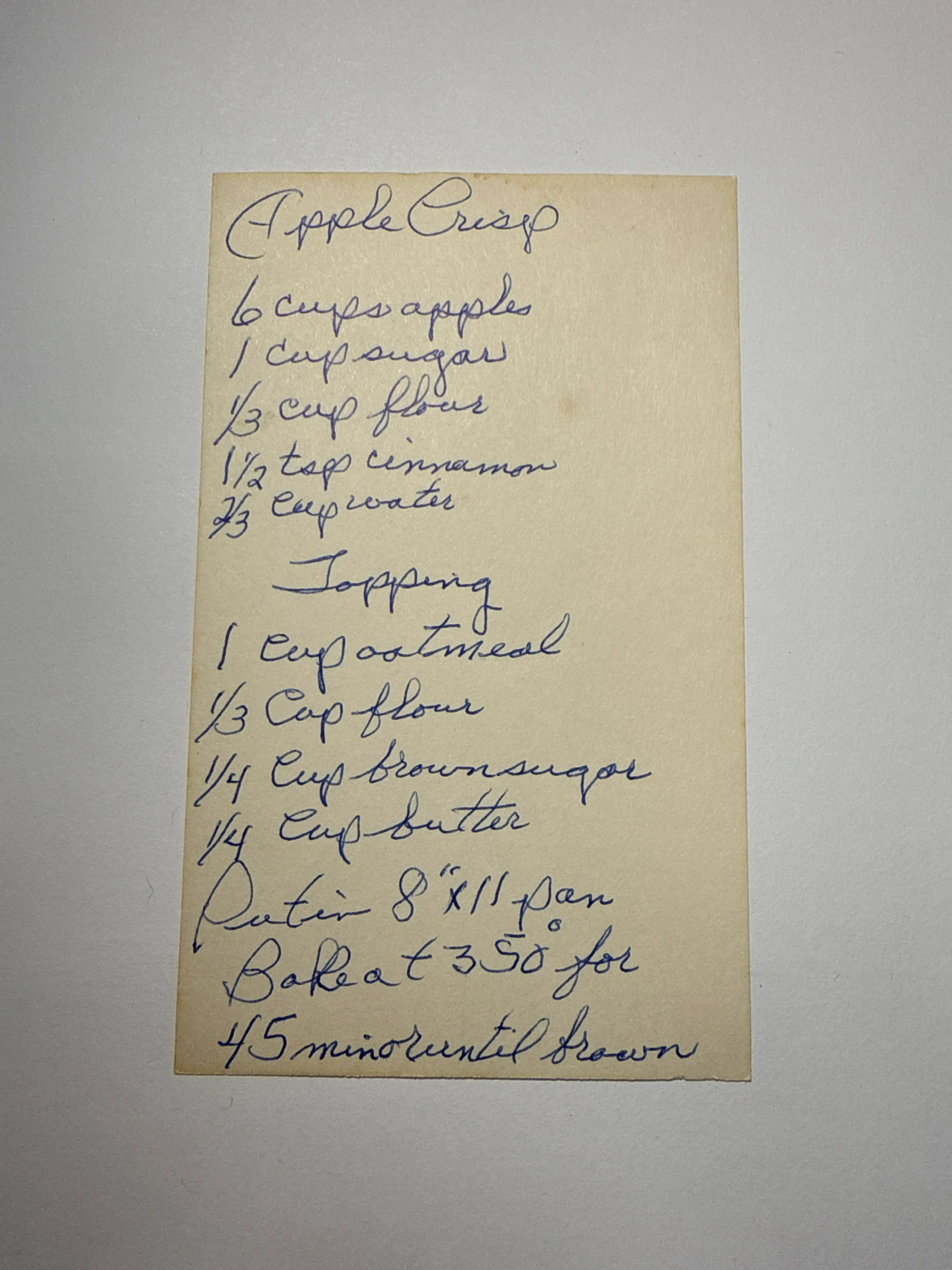 Apple Crisp