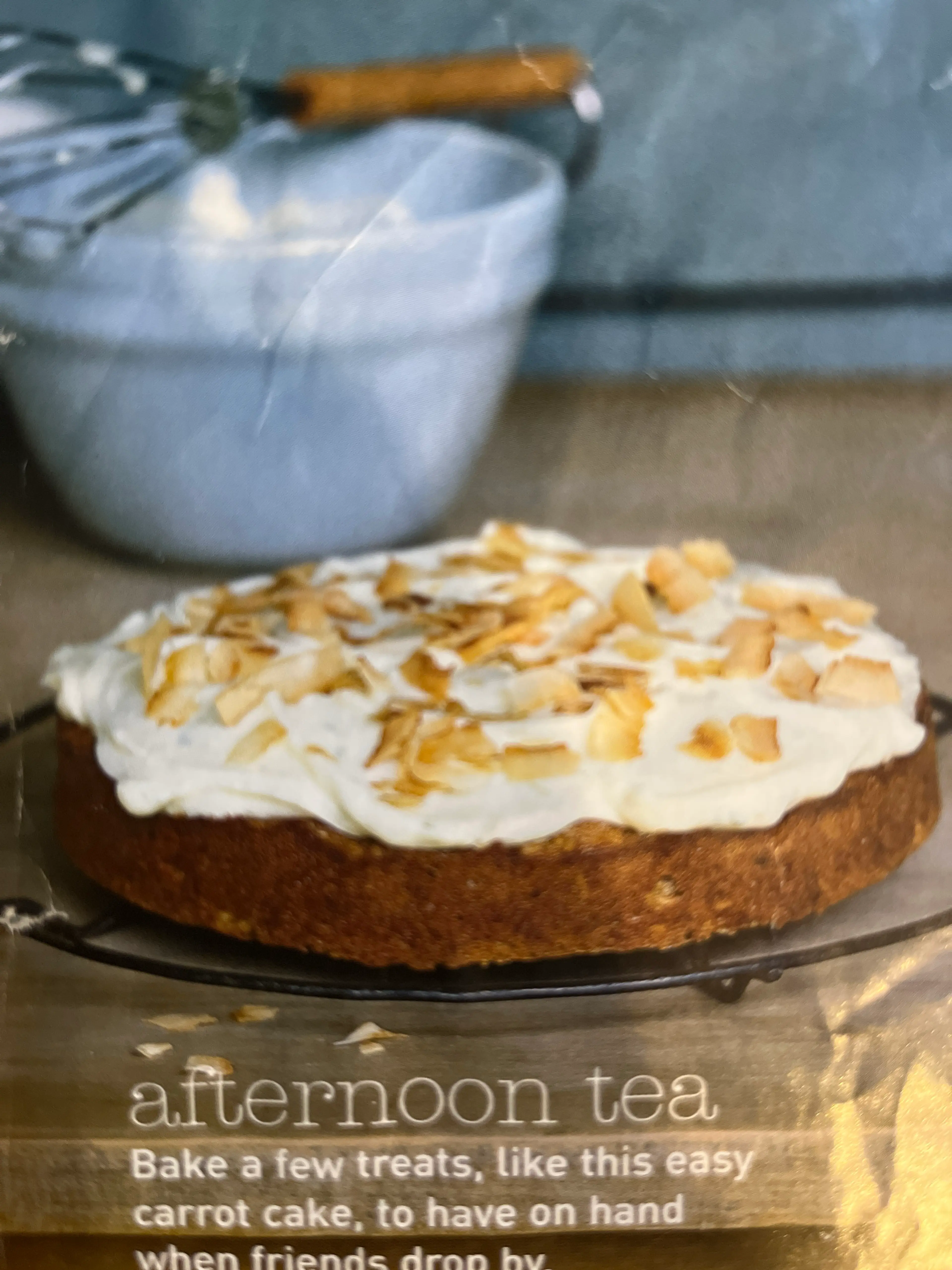 Afternoon Tea carrot cake with lime icing Serves 6-8