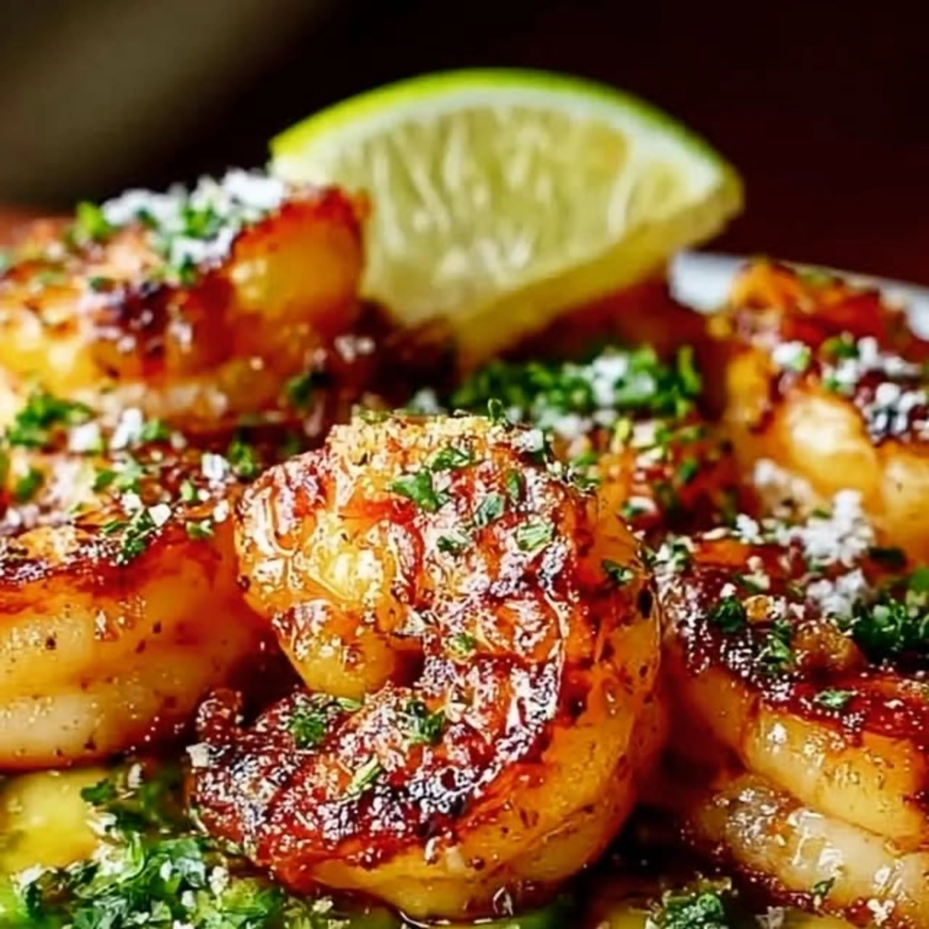 Honey Lime Shrimp & Avocado Rice Stack