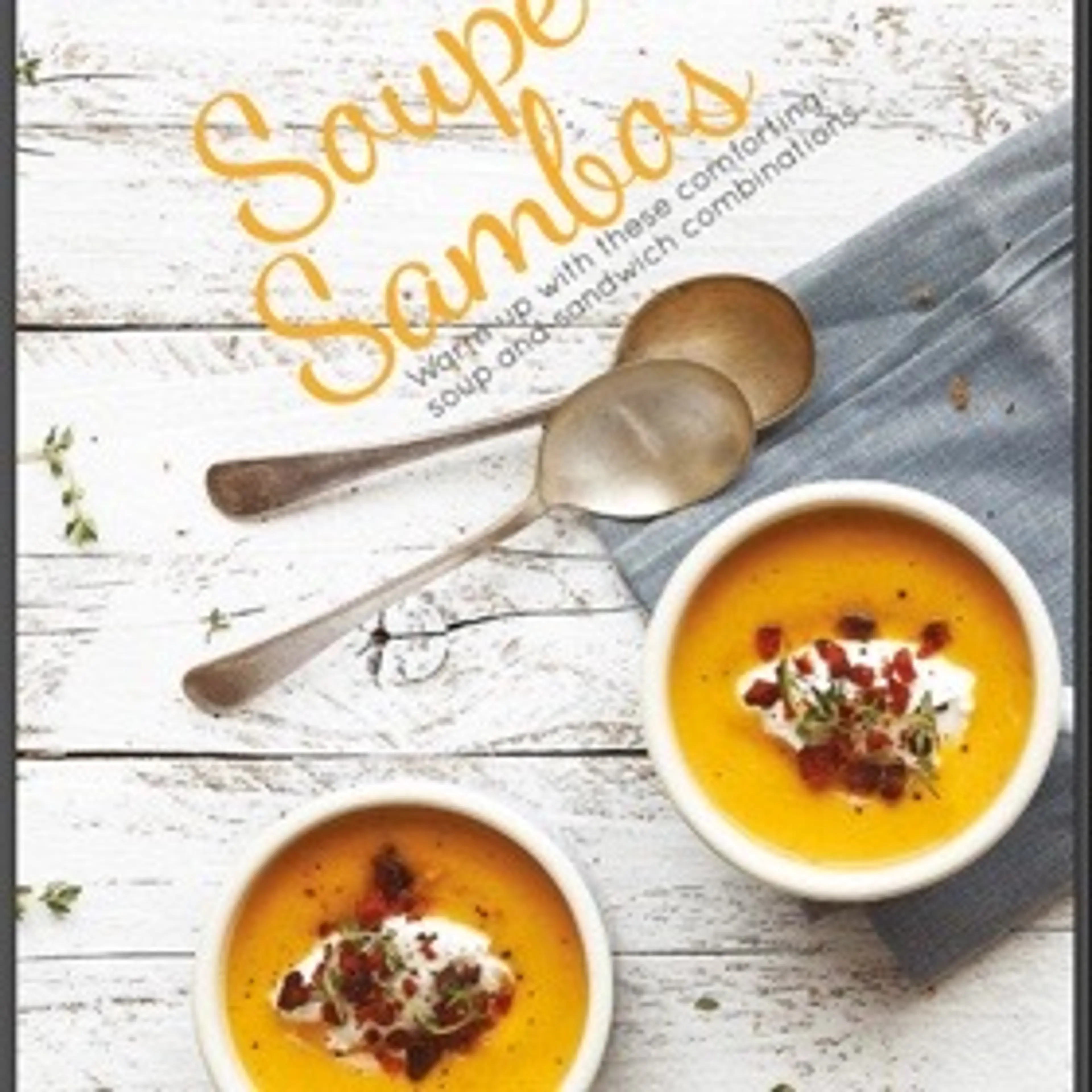 Butternut squash soup with  goats cheese and chorizo