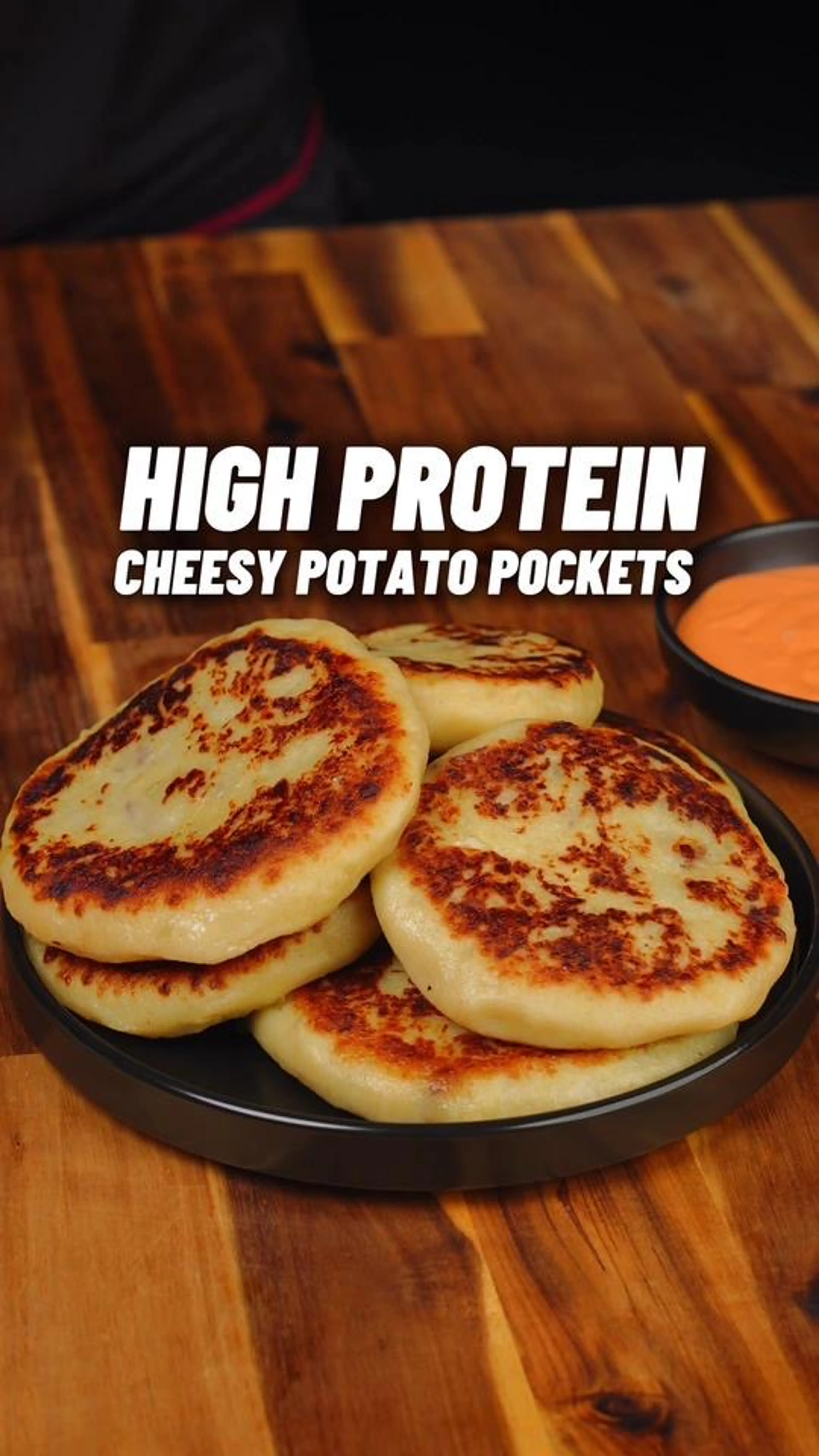 High Protein Cheesy Beef Potato Pockets