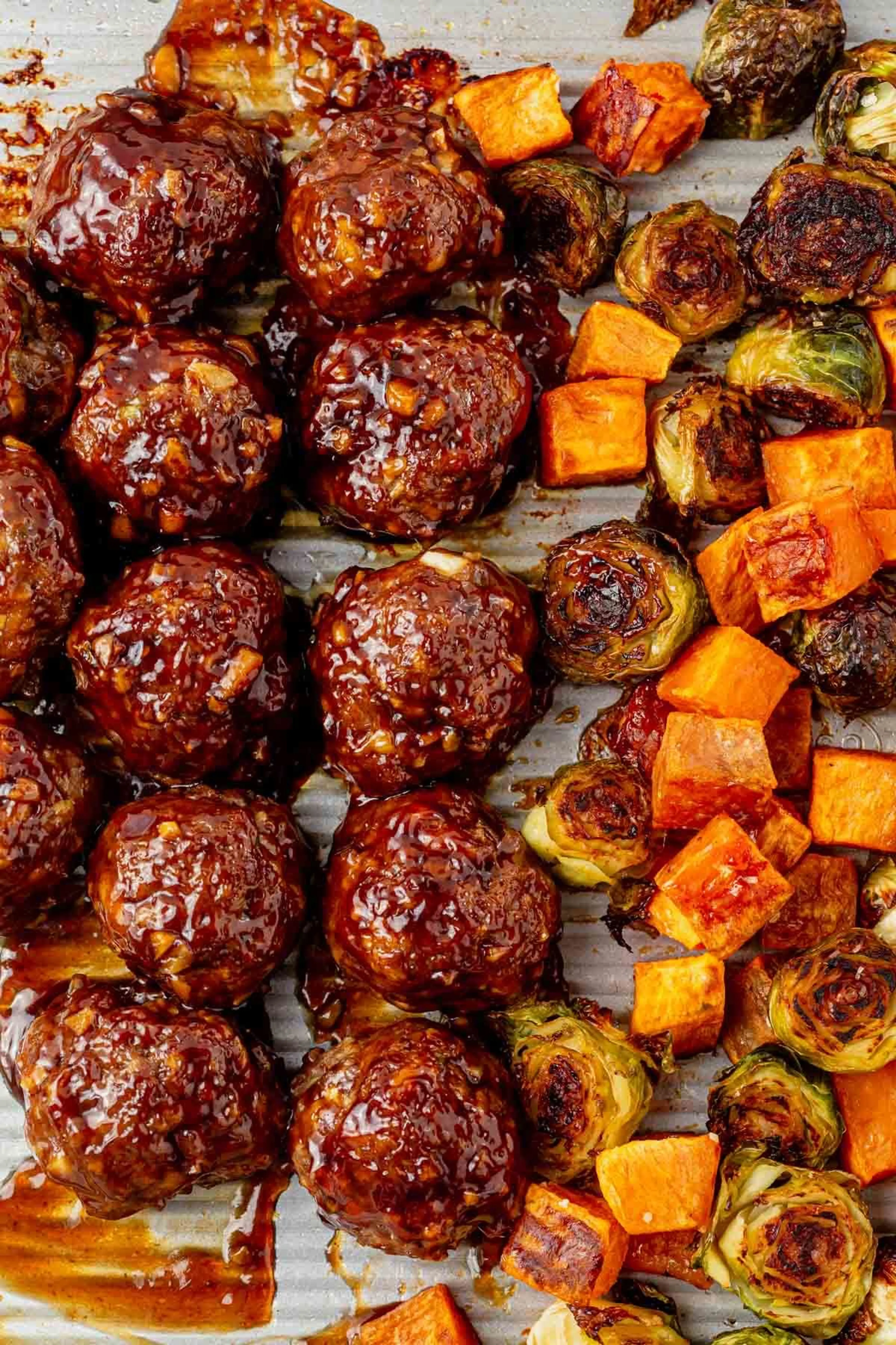 Korean BBQ Meatballs and Vegetables