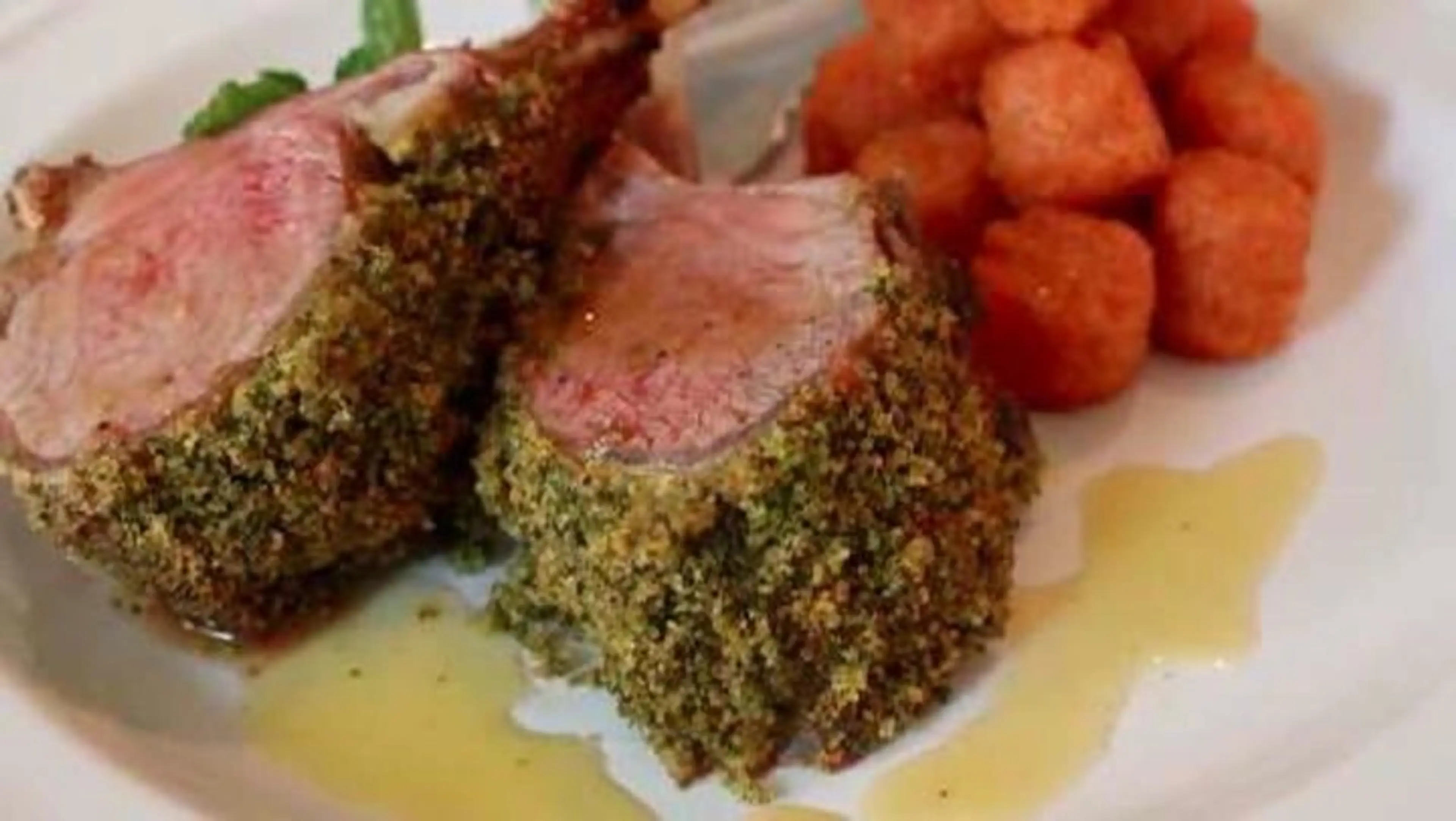 Mint Crusted Rack of Lamb