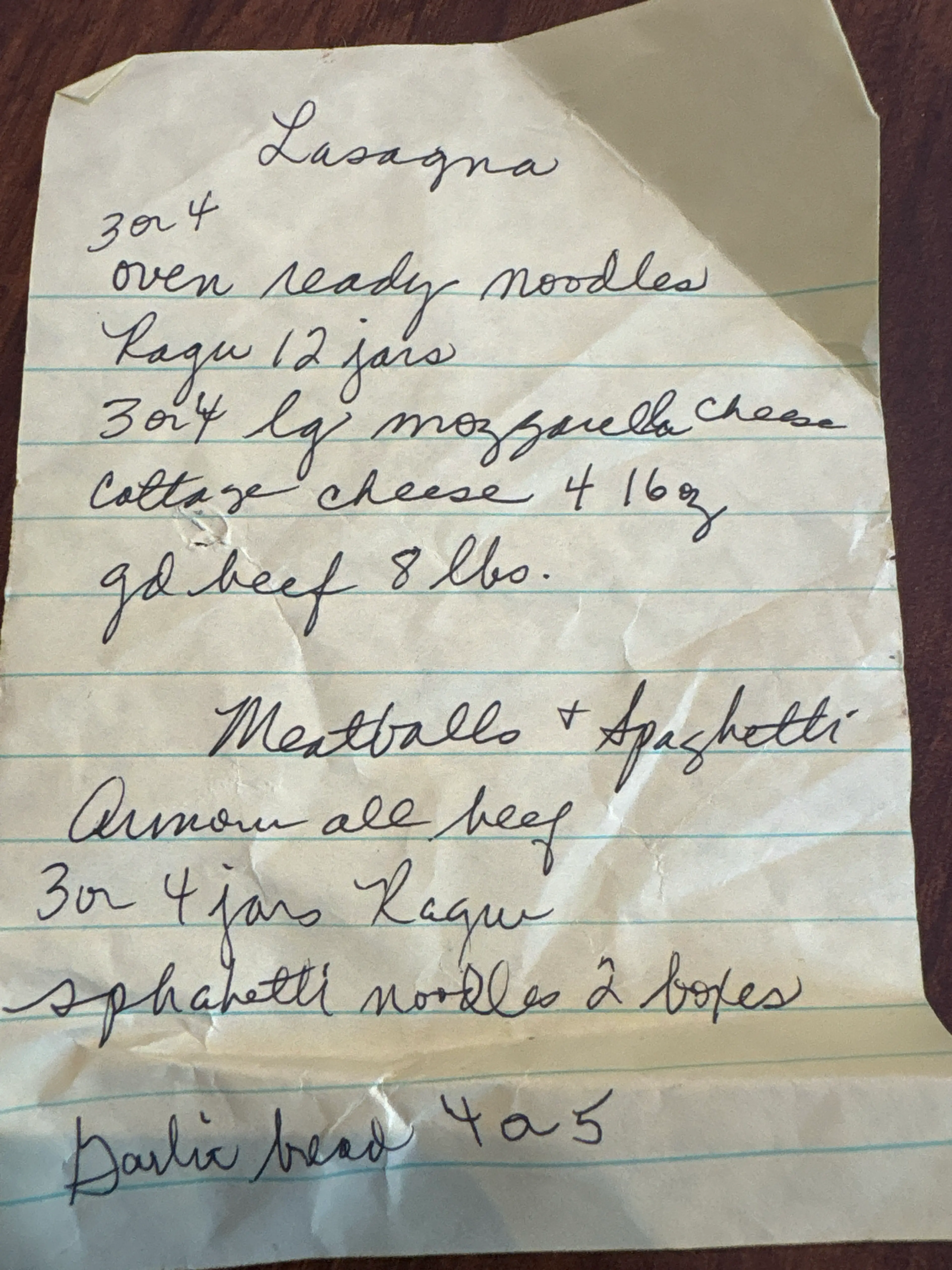 Lasagna - Grandma’s