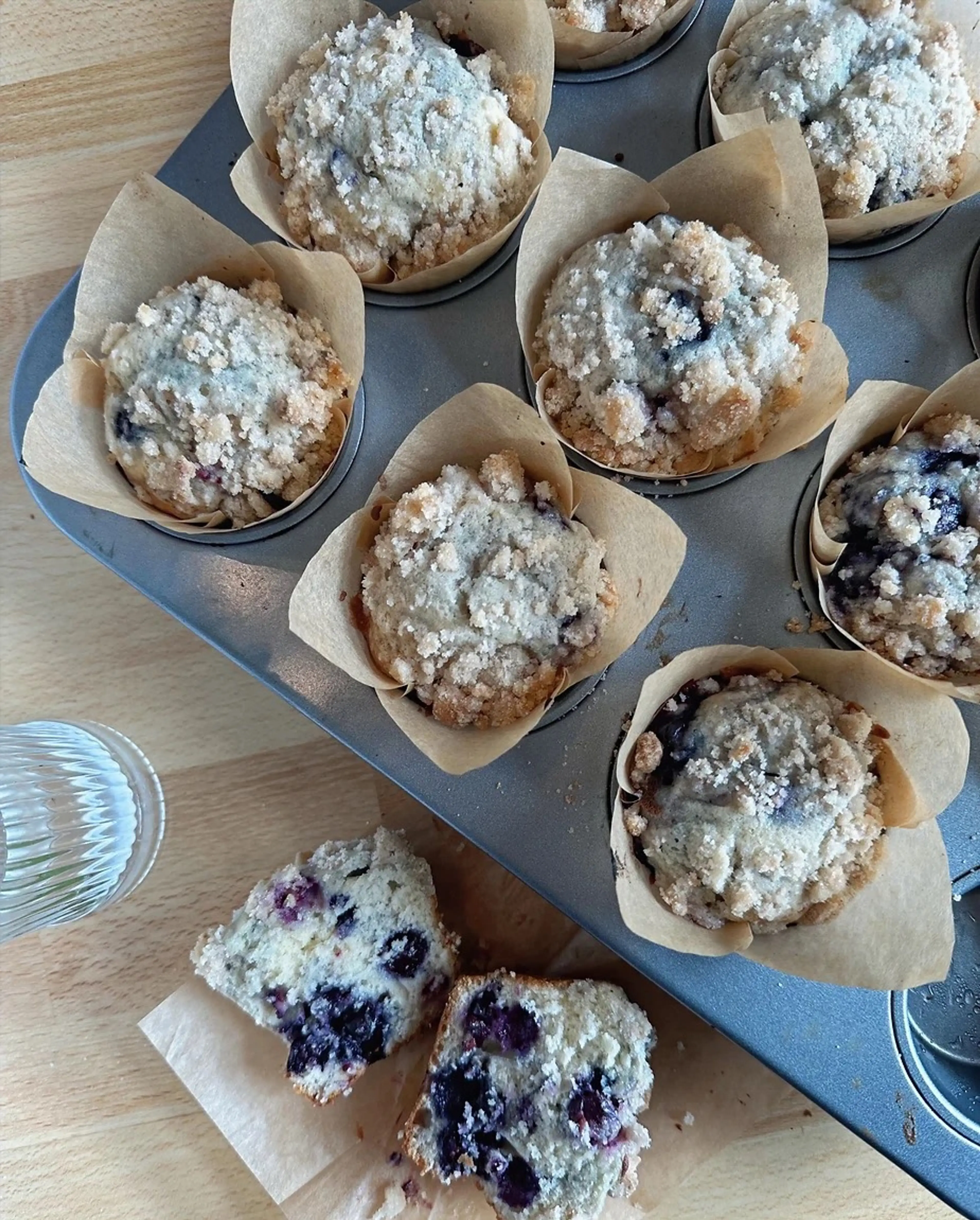 The Best Bakery Style Blueberry Muffins